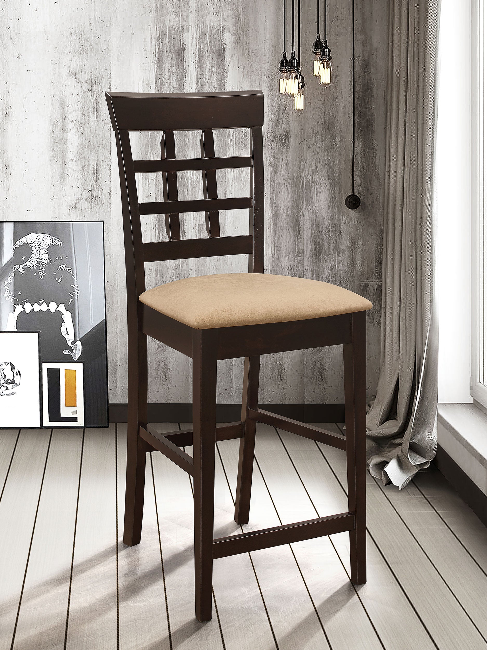 Gabriel Lattice Back Counter Chair