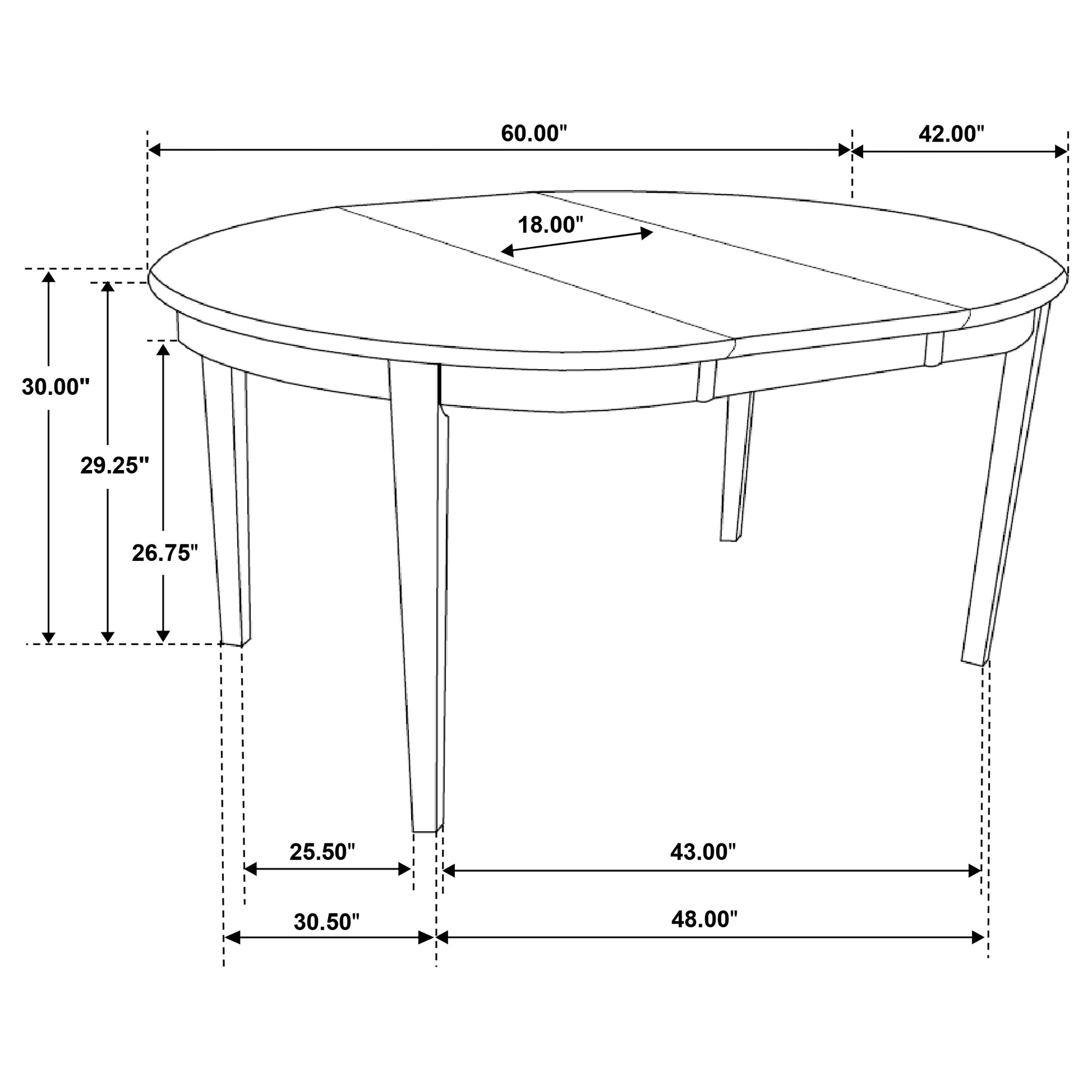 Gabriel Oval Dining Table