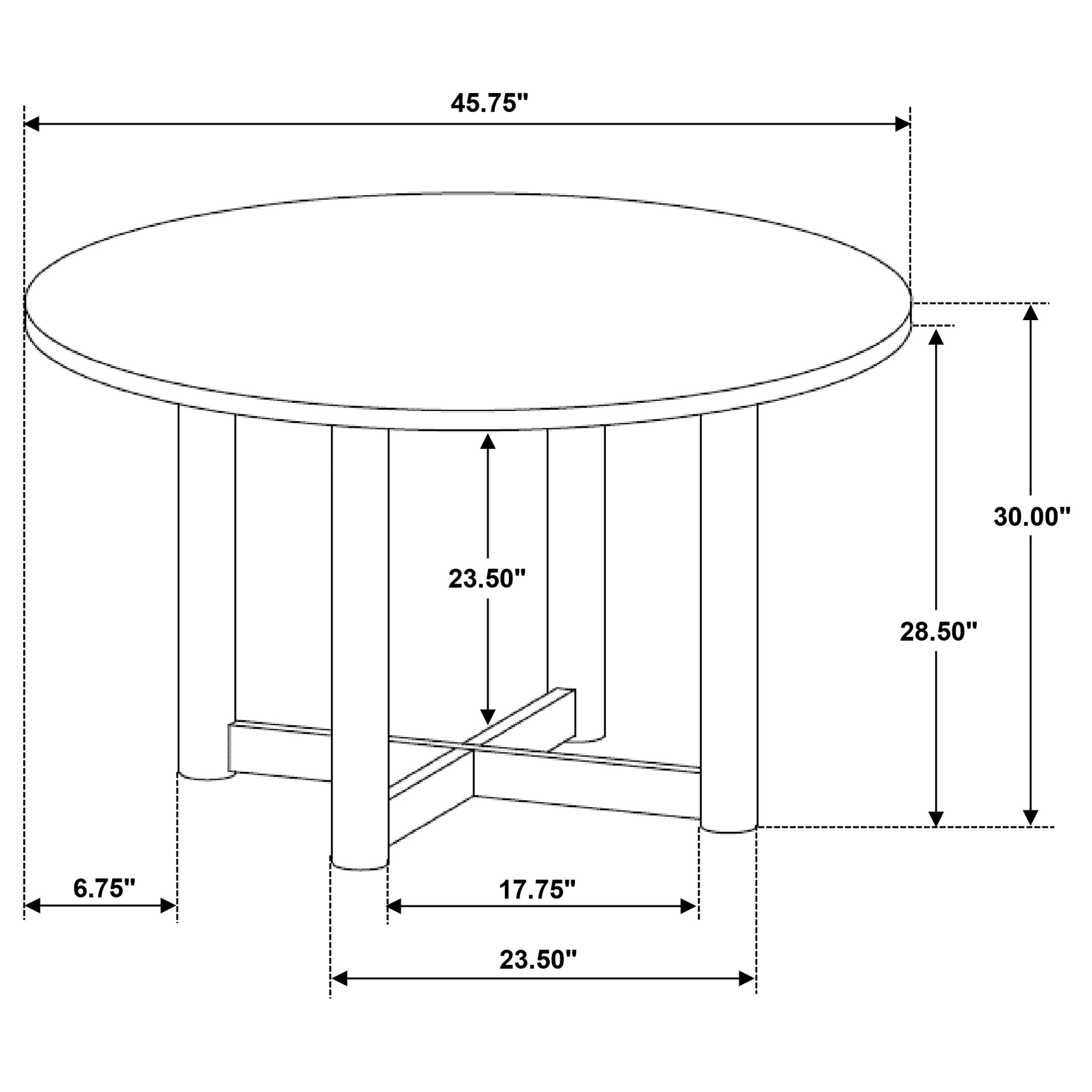 Crestmore Round Dining Set