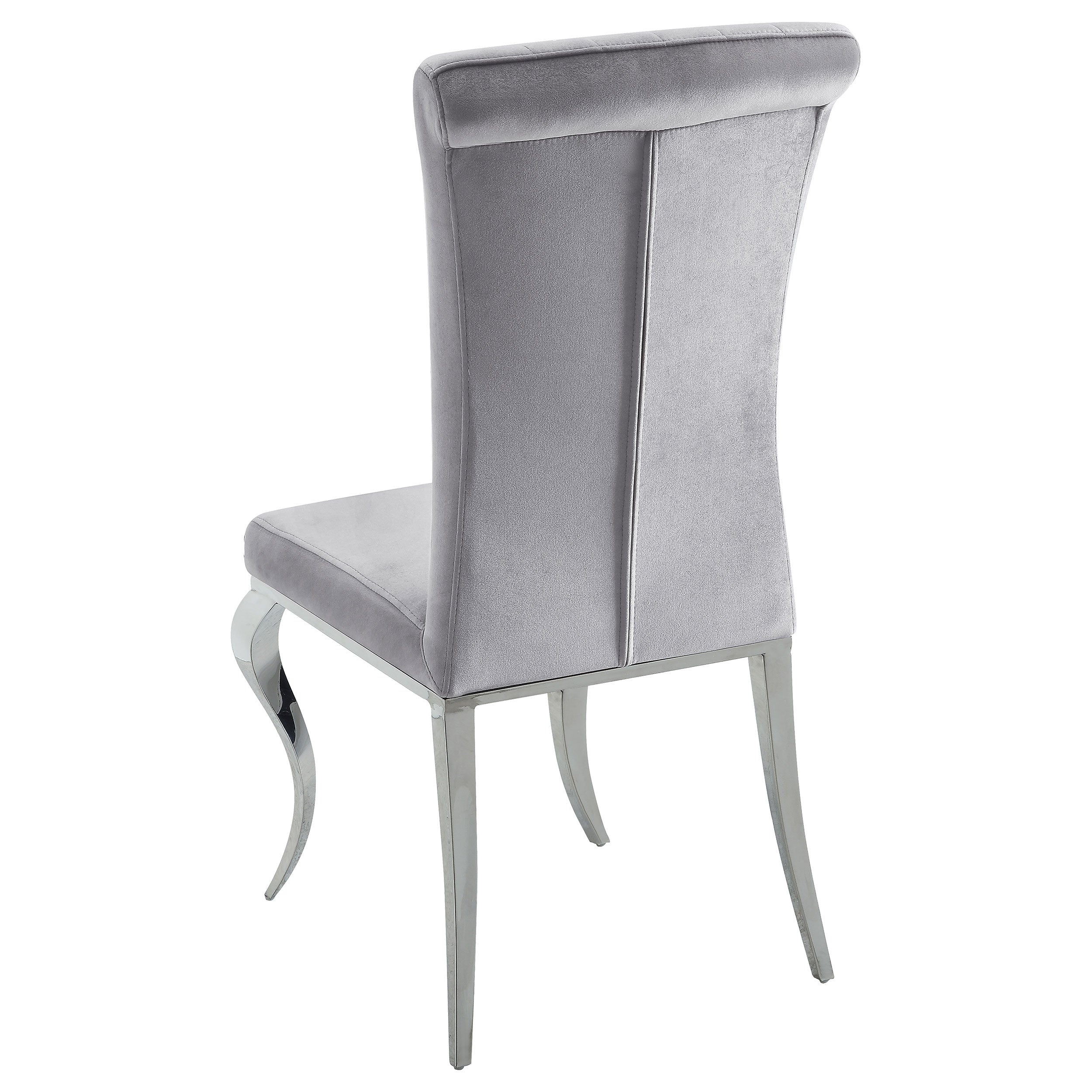 Carone 81-inch Rectangular White Glass Dining Set