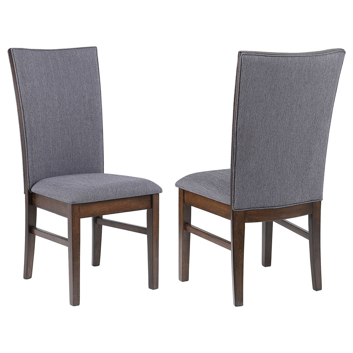 Sherwood Upholstered Dining Side Chairs (Set of 2) Grey and Brown