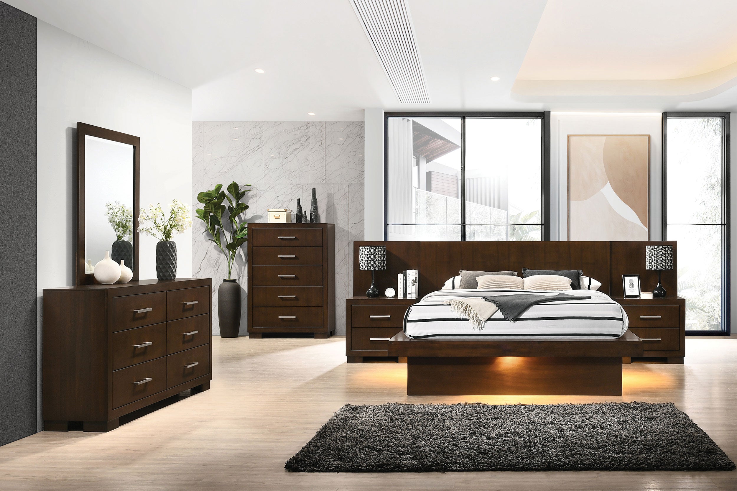 Jessica Wall Panel Bedroom Set