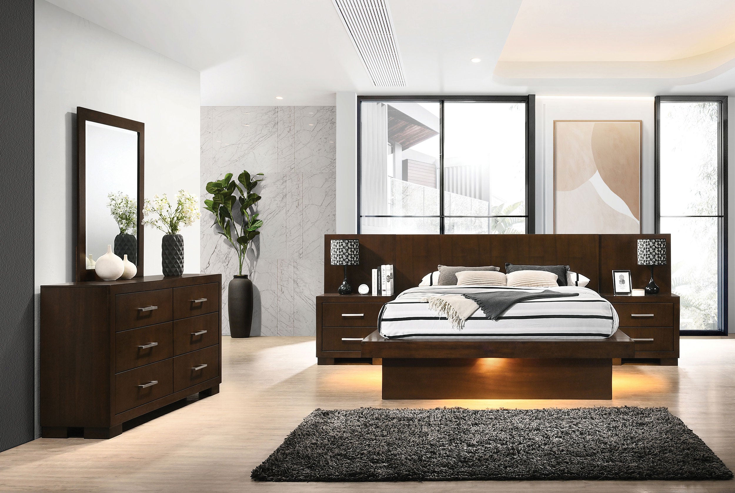 Jessica Wall Panel Bedroom Set