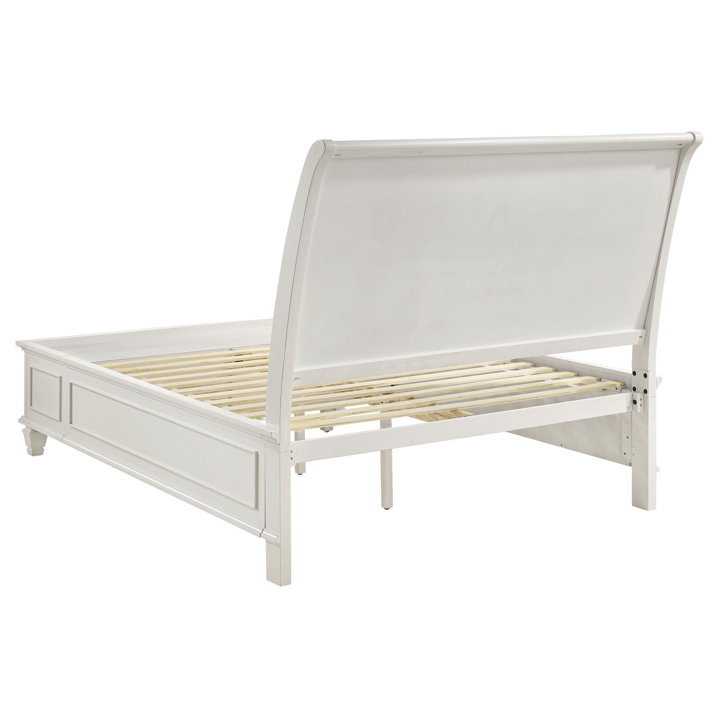 Sandy Beach Wood Panel Storage Bed