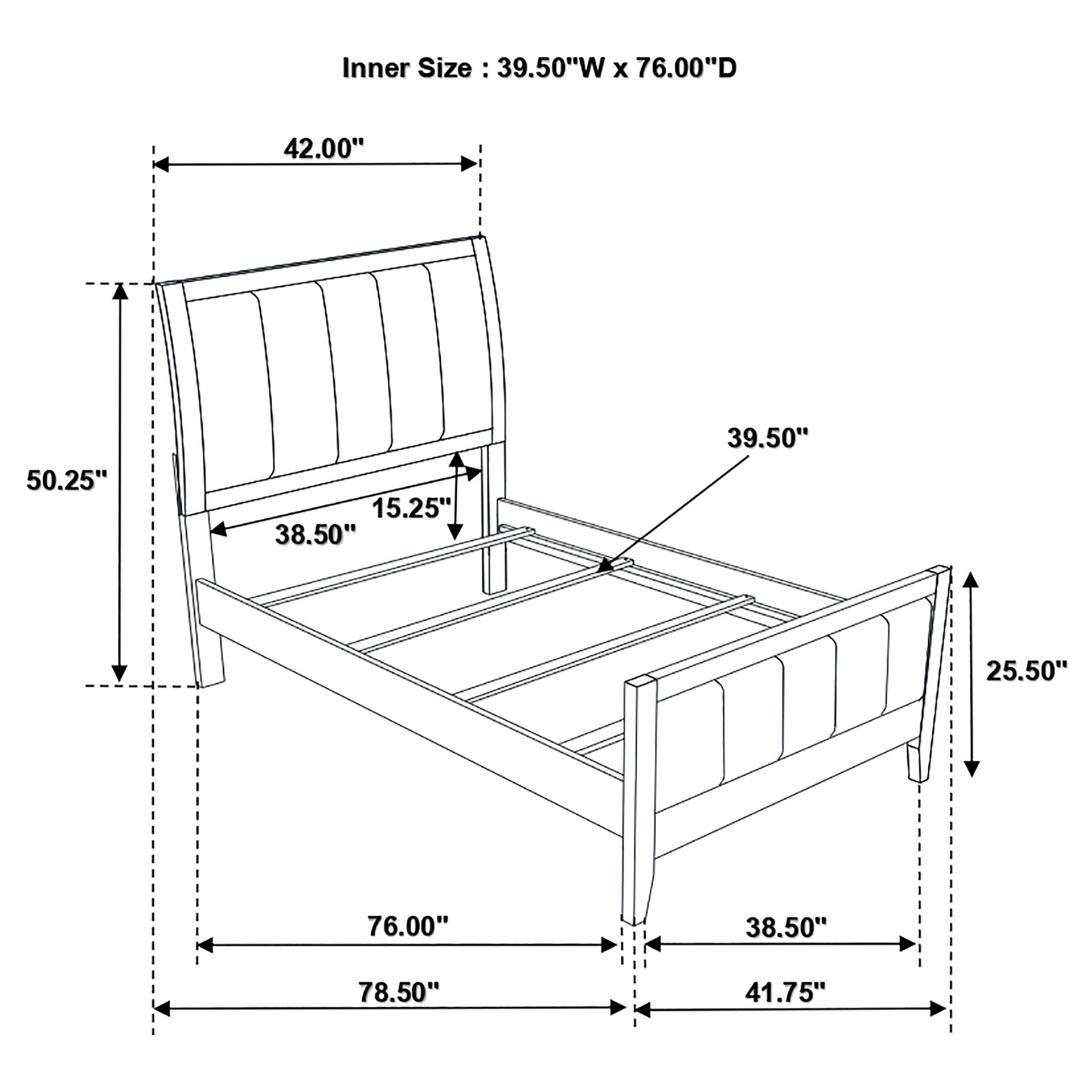 Carlton Wood Panel Bed
