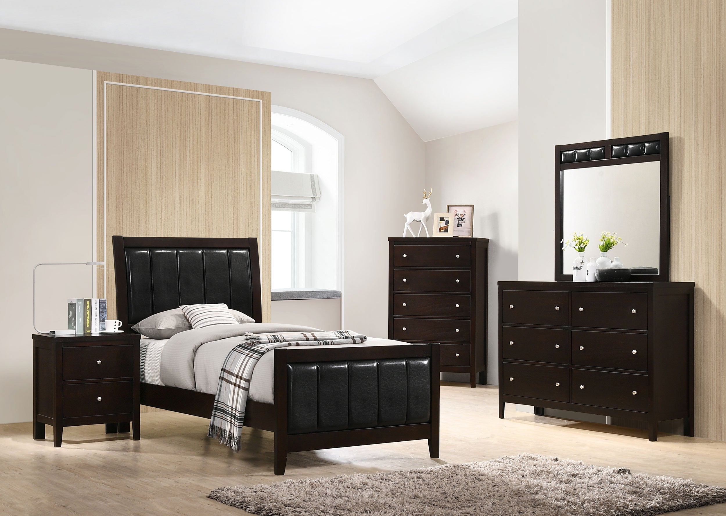 Carlton Wood Panel Bed