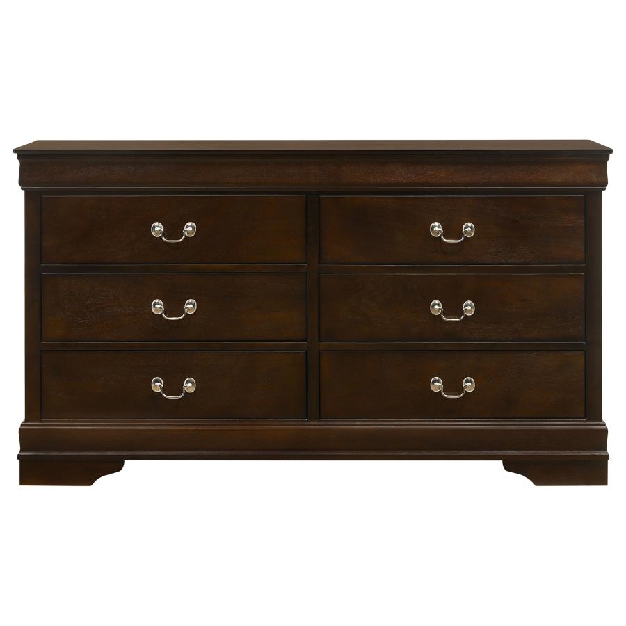Louis Philippe 4-piece Queen Bedroom Set In Cappuccino