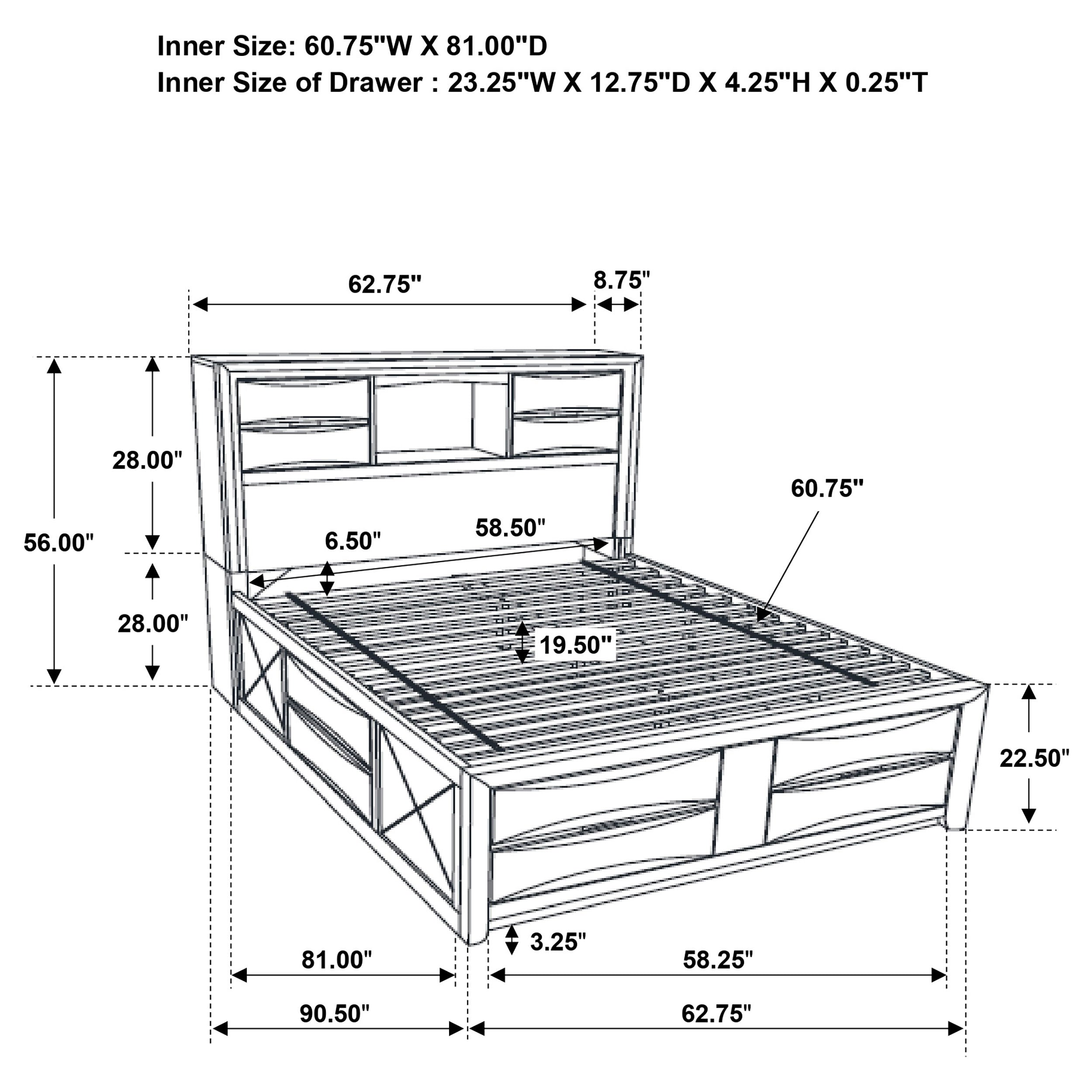 Briana Bedroom Set (Storage Bed)