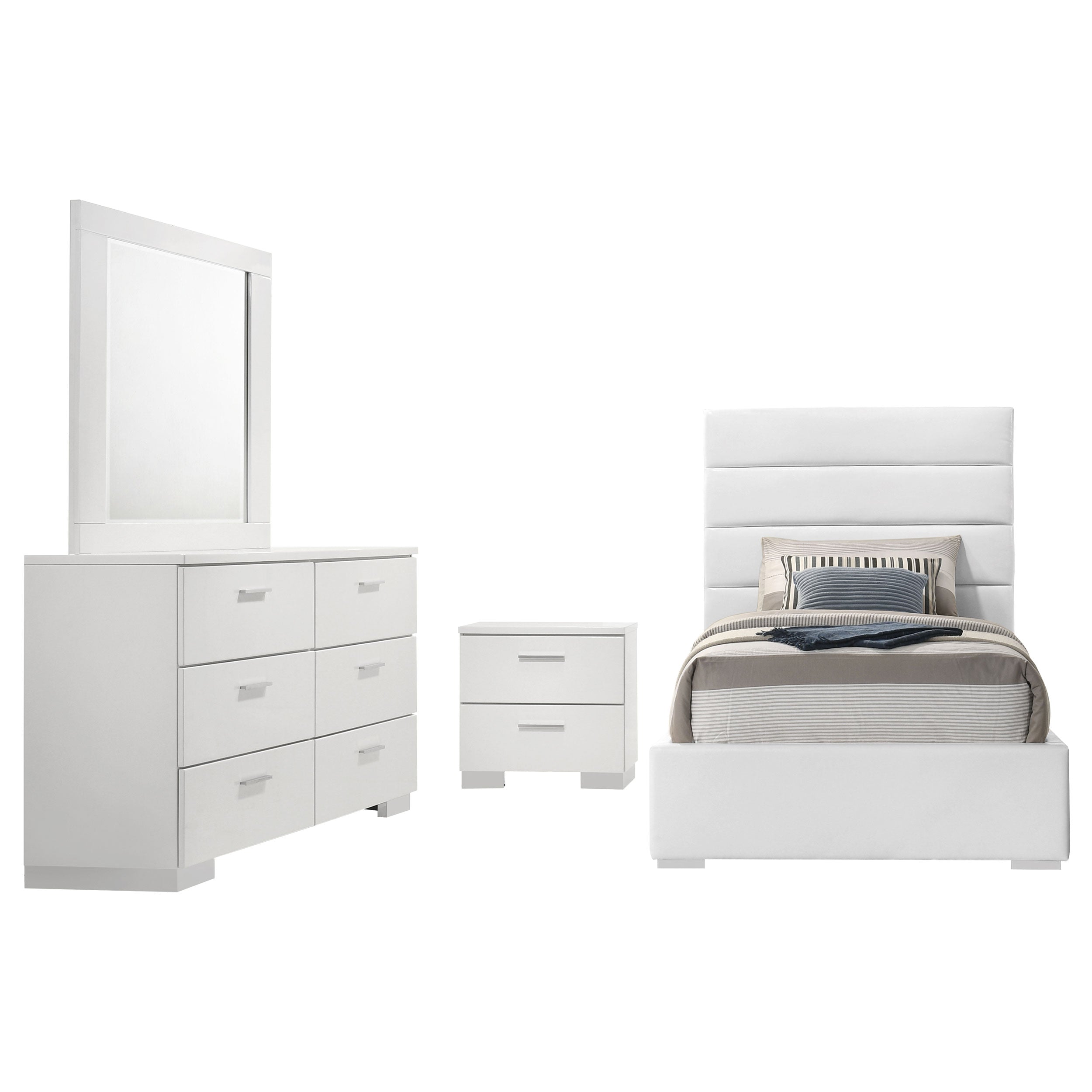 Felicity Bedroom Set (Upholstered Bed)
