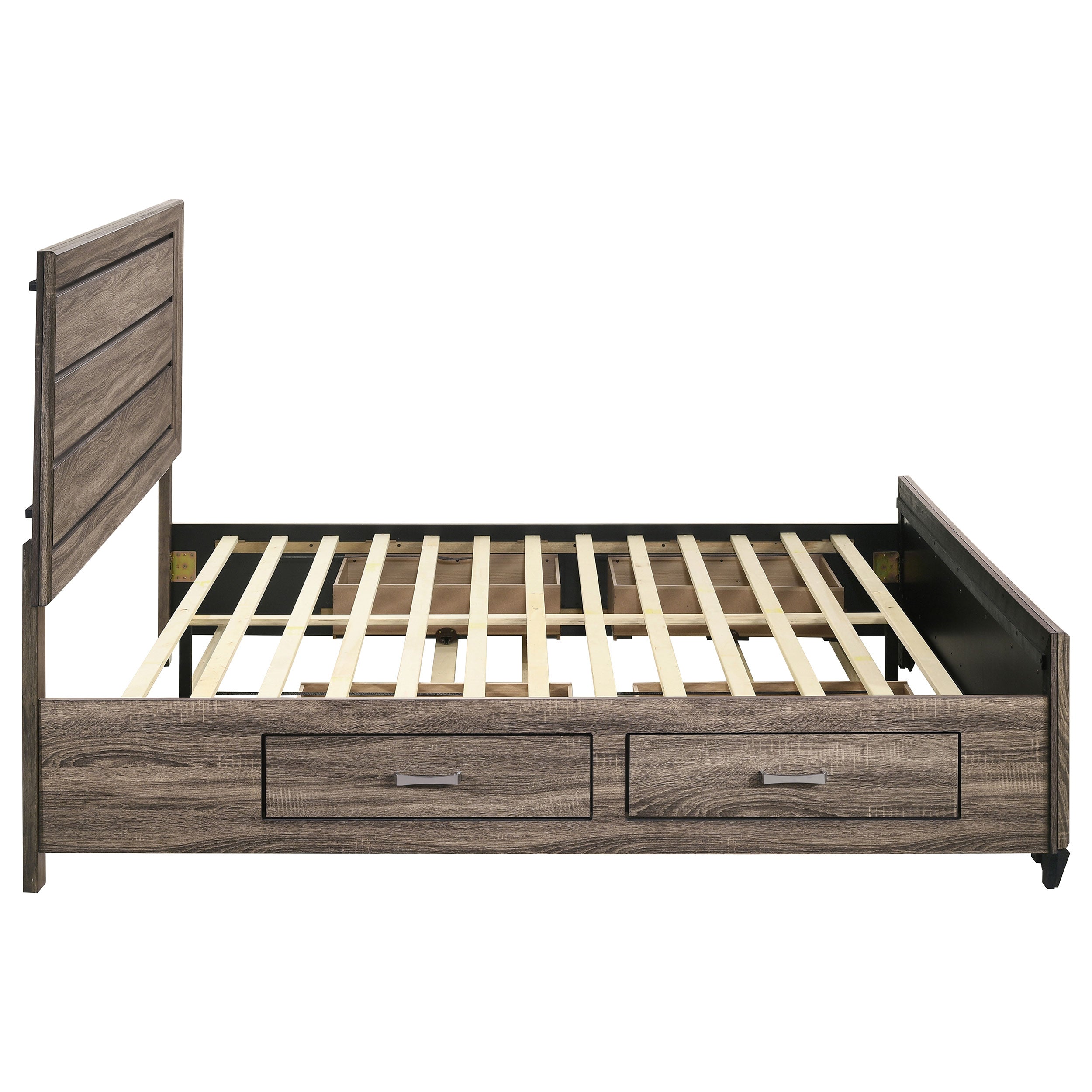 Kauffman Wood Panel Storage Bed