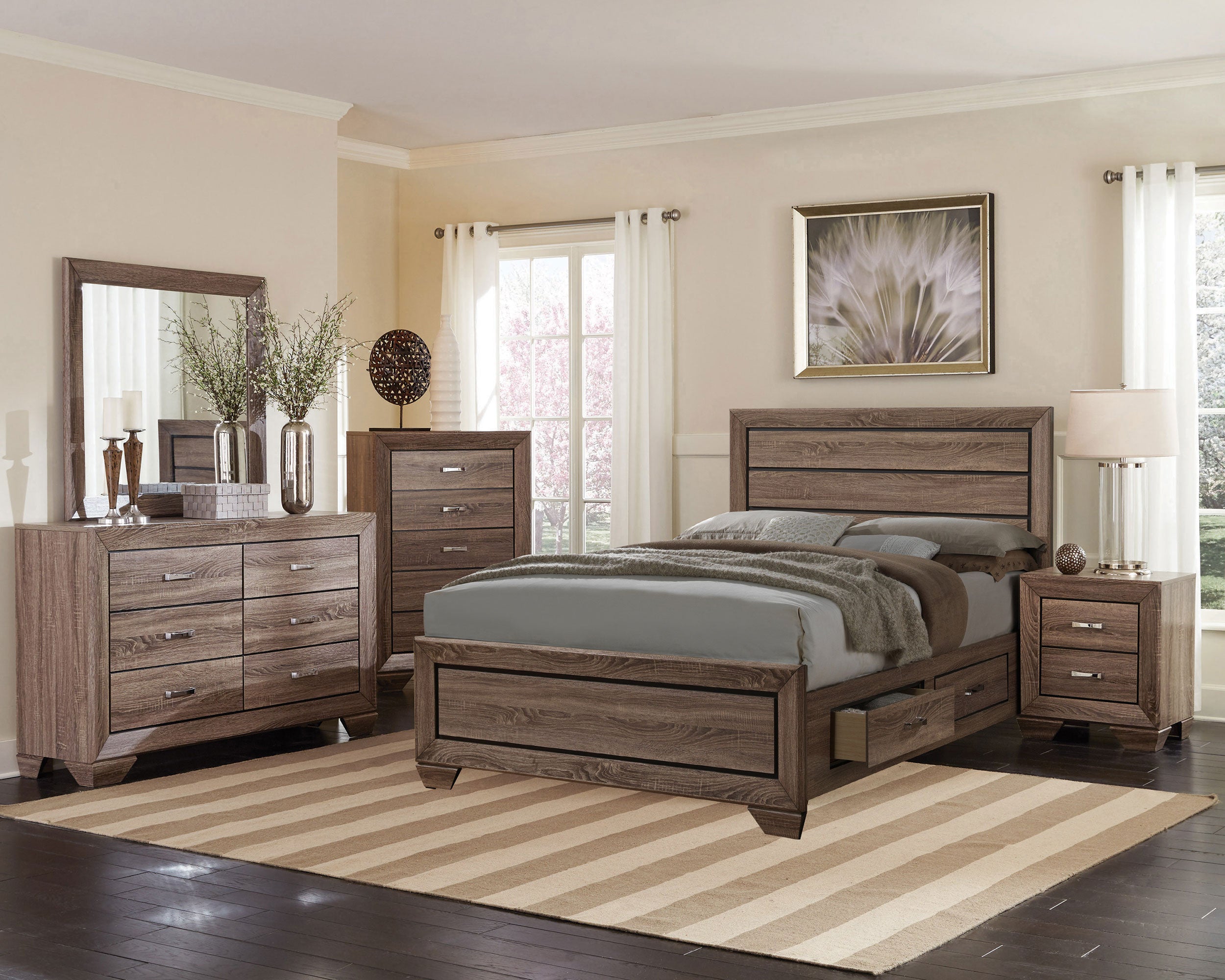 Kauffman Bedroom Set (Storage Bed)