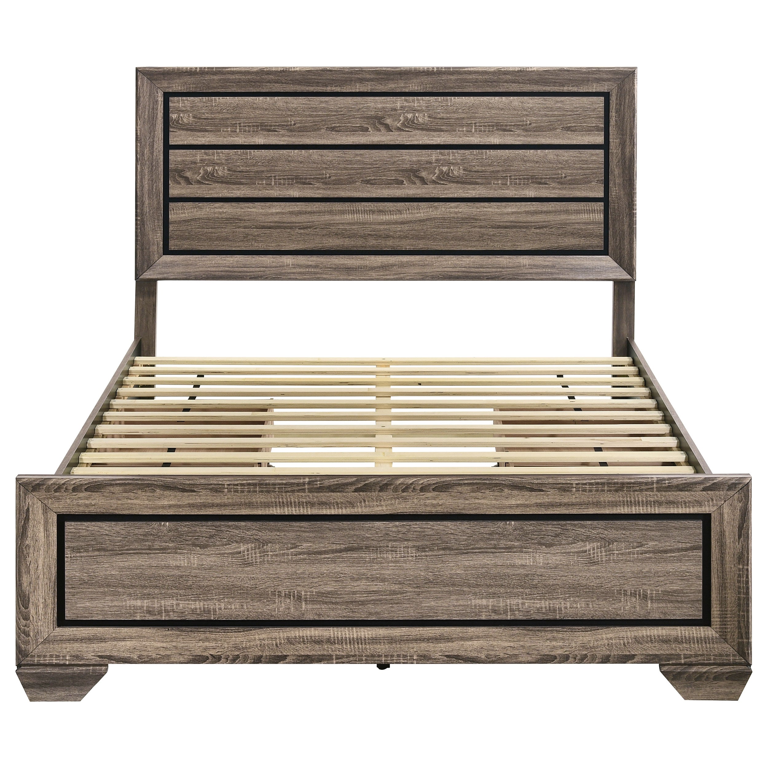 Kauffman Wood Panel Storage Bed