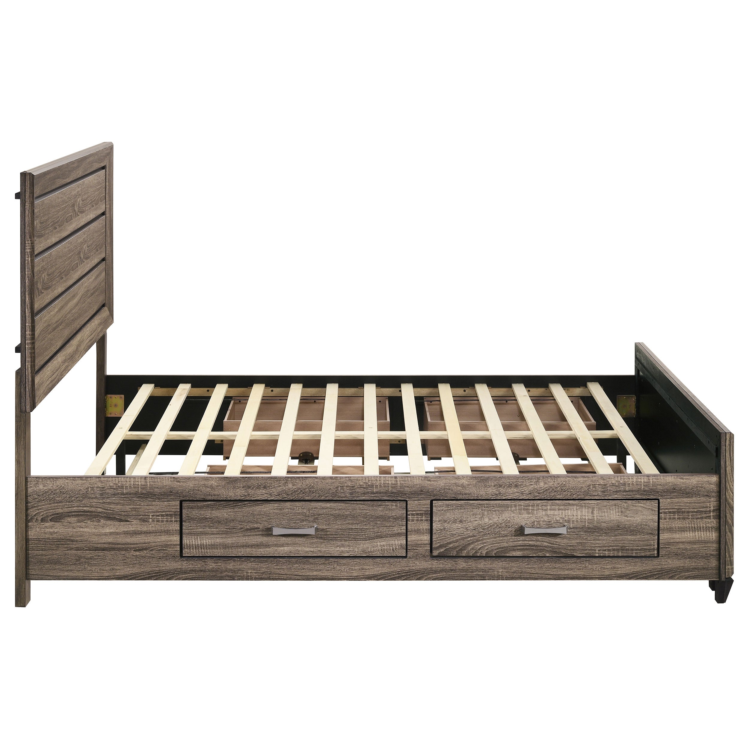 Kauffman Wood Panel Storage Bed