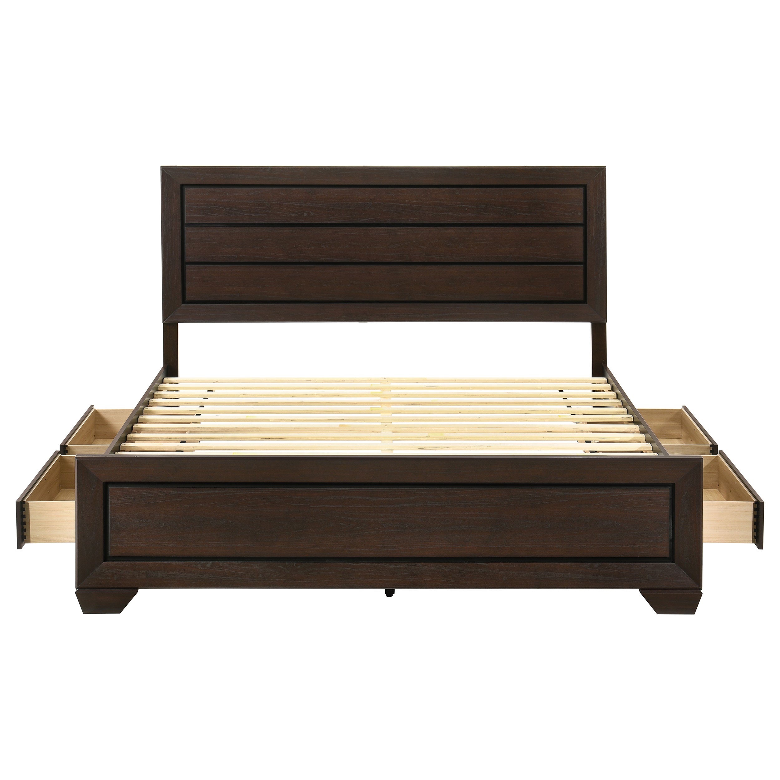 Kauffman Wood Panel Storage Bed