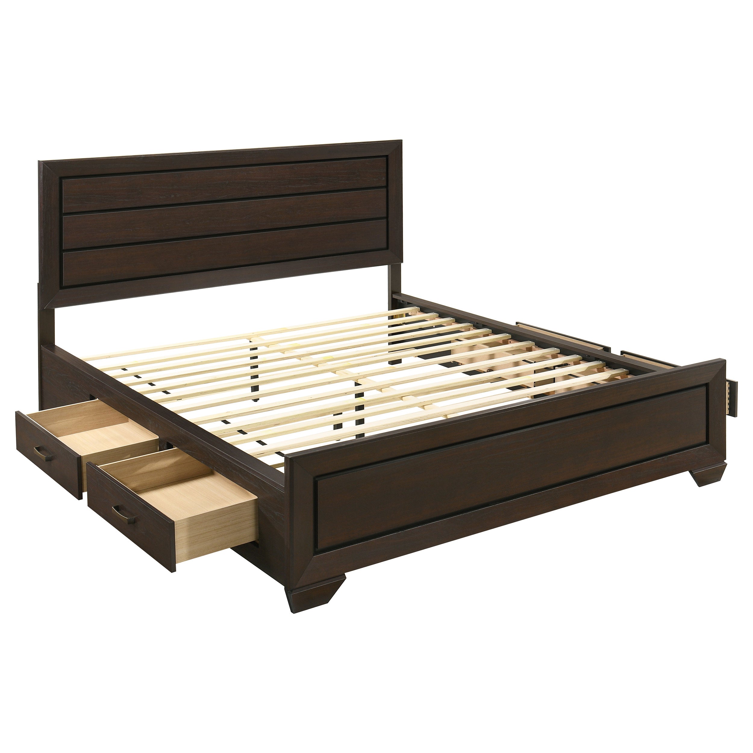 Kauffman Wood Panel Storage Bed