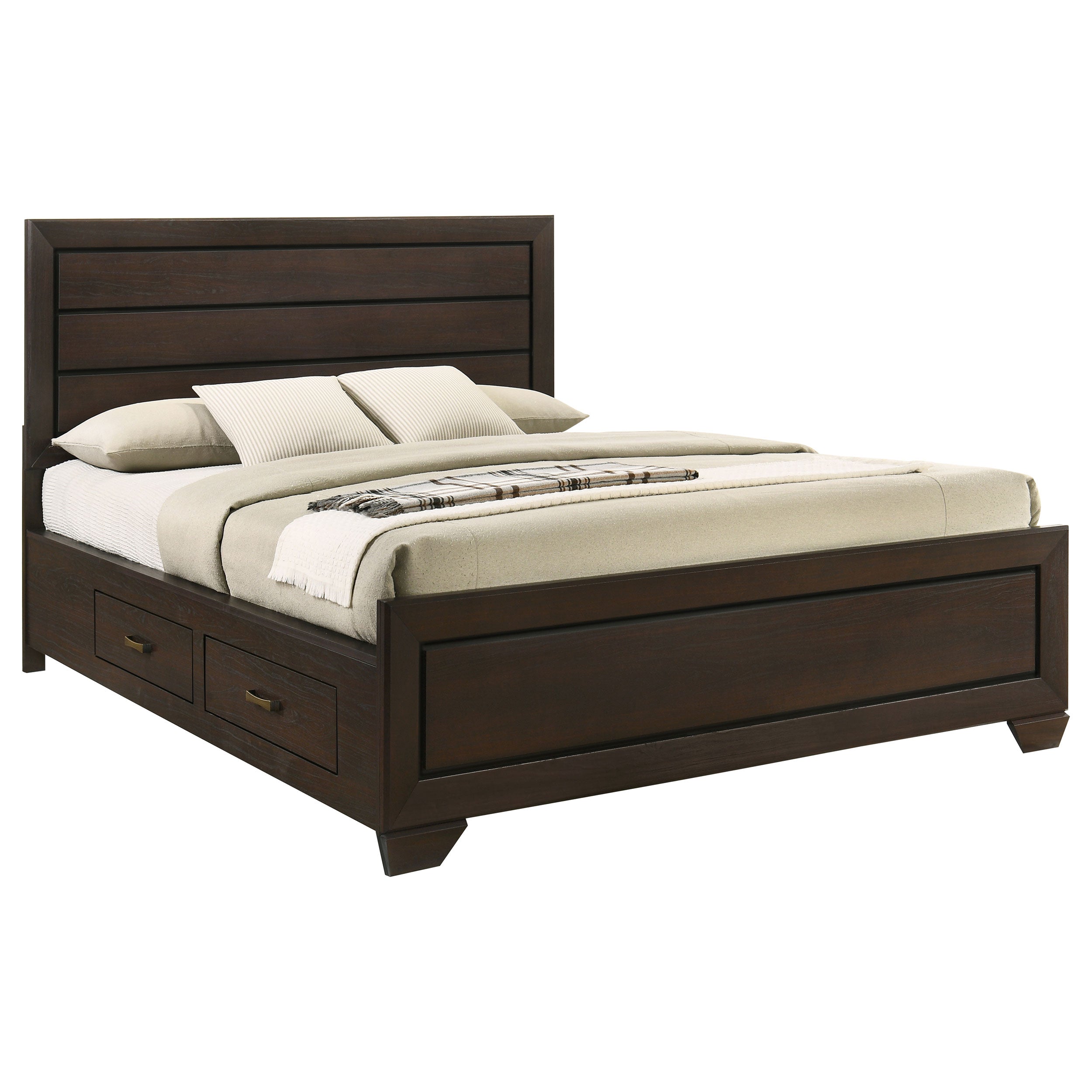 Kauffman Wood Panel Storage Bed