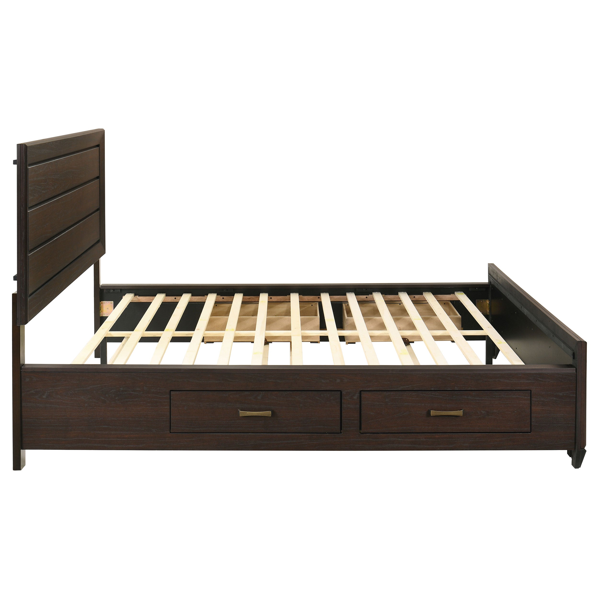 Kauffman Wood Panel Storage Bed
