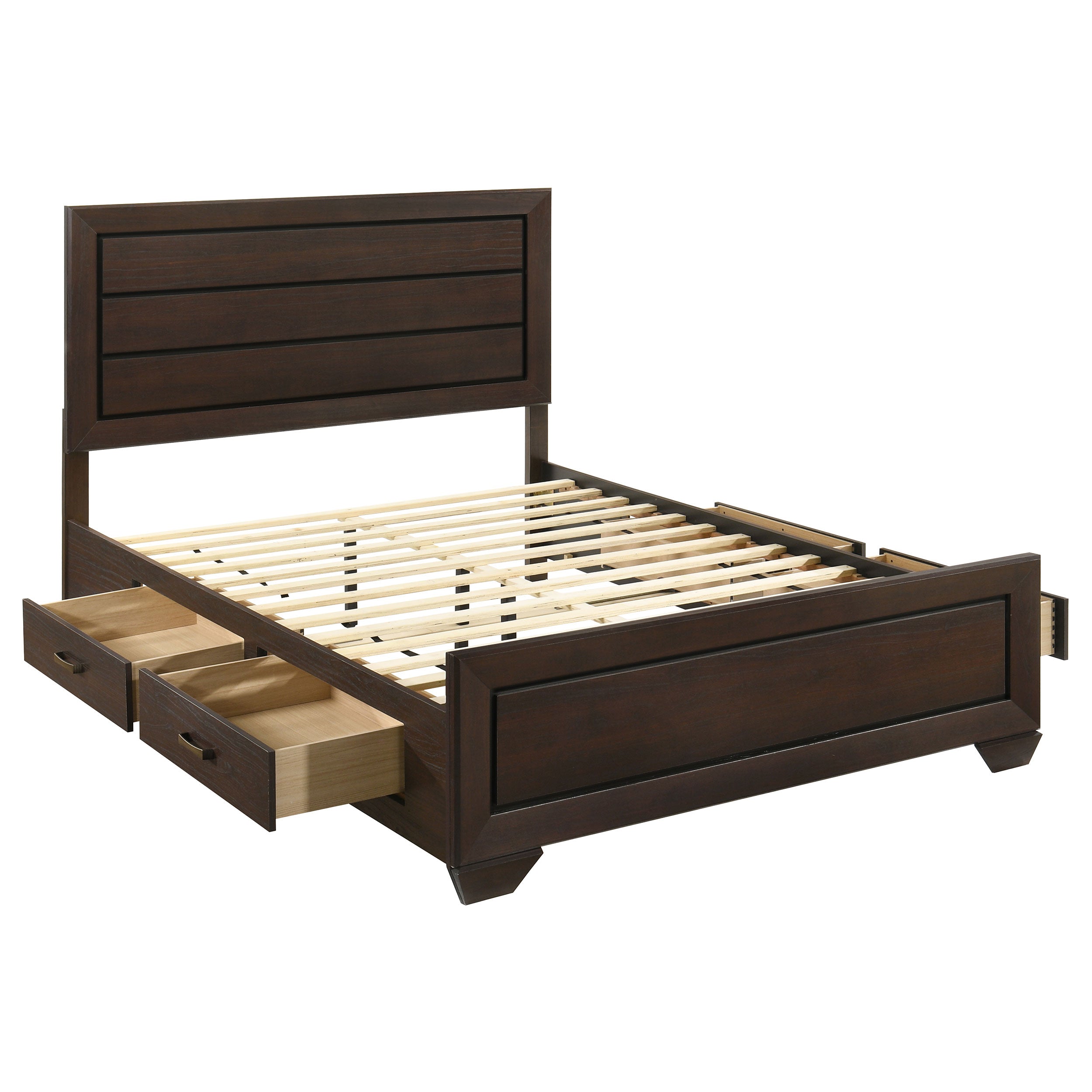 Kauffman Wood Panel Storage Bed