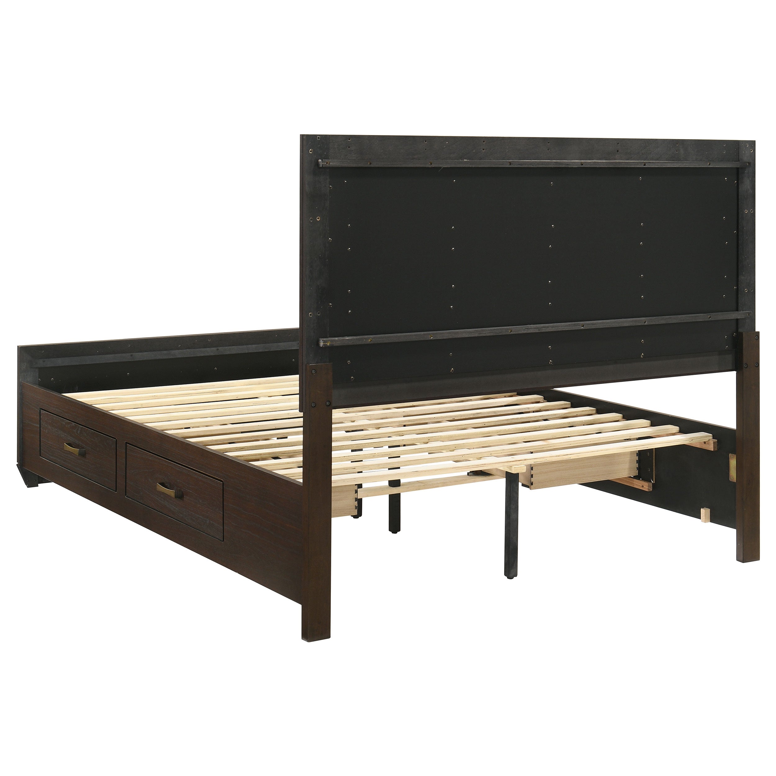 Kauffman Wood Panel Storage Bed