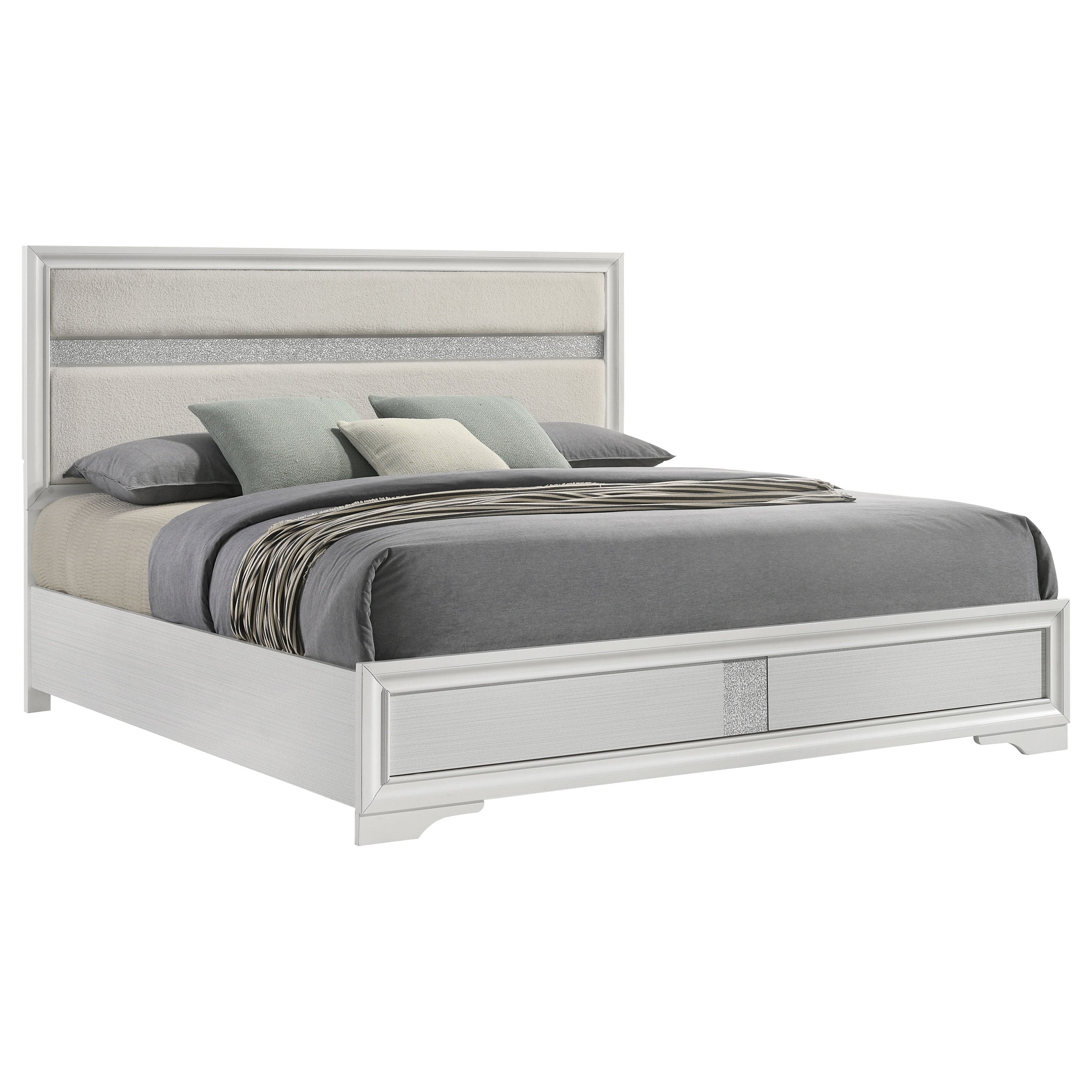 Miranda Wood Panel Bed
