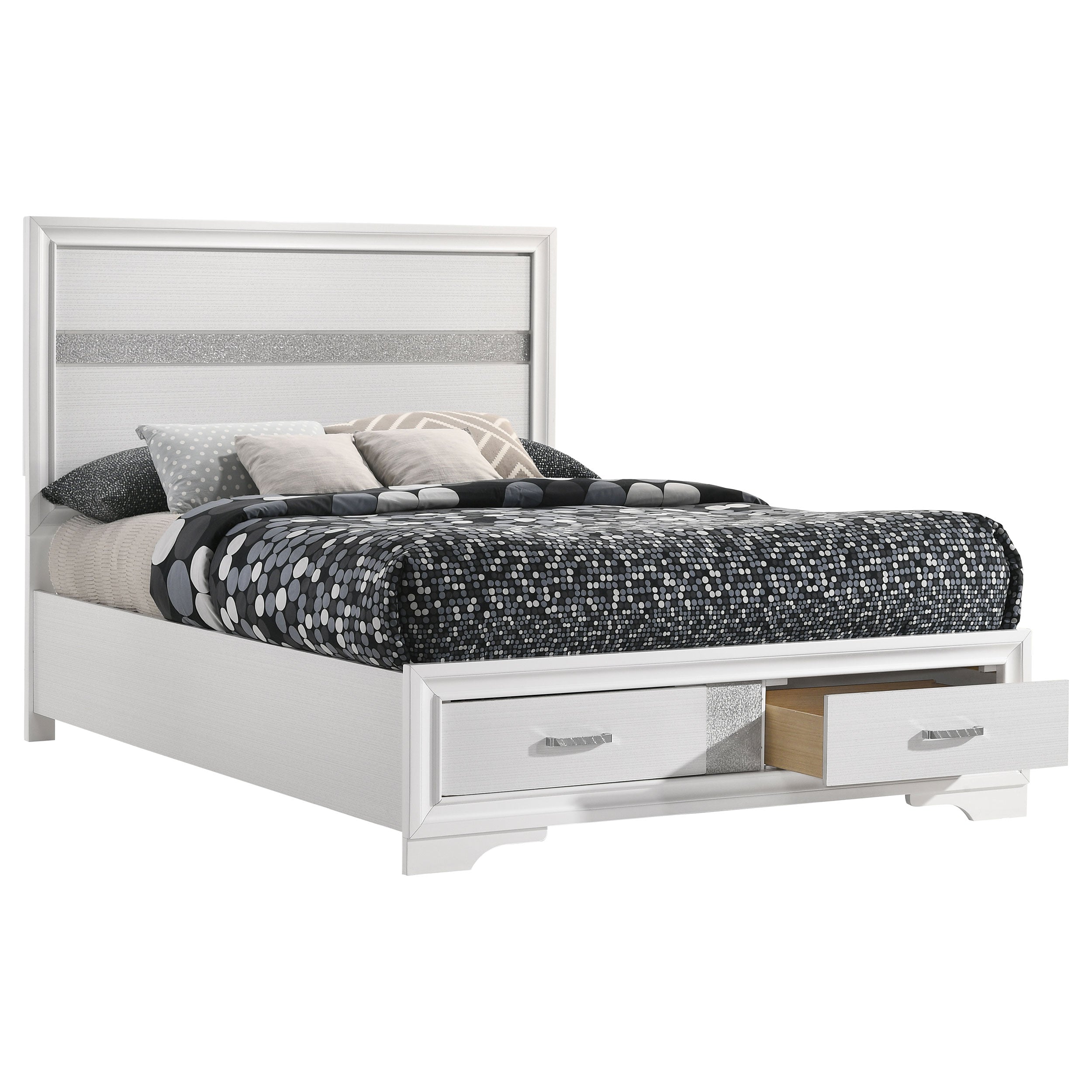 Miranda Wood Panel Storage Bed