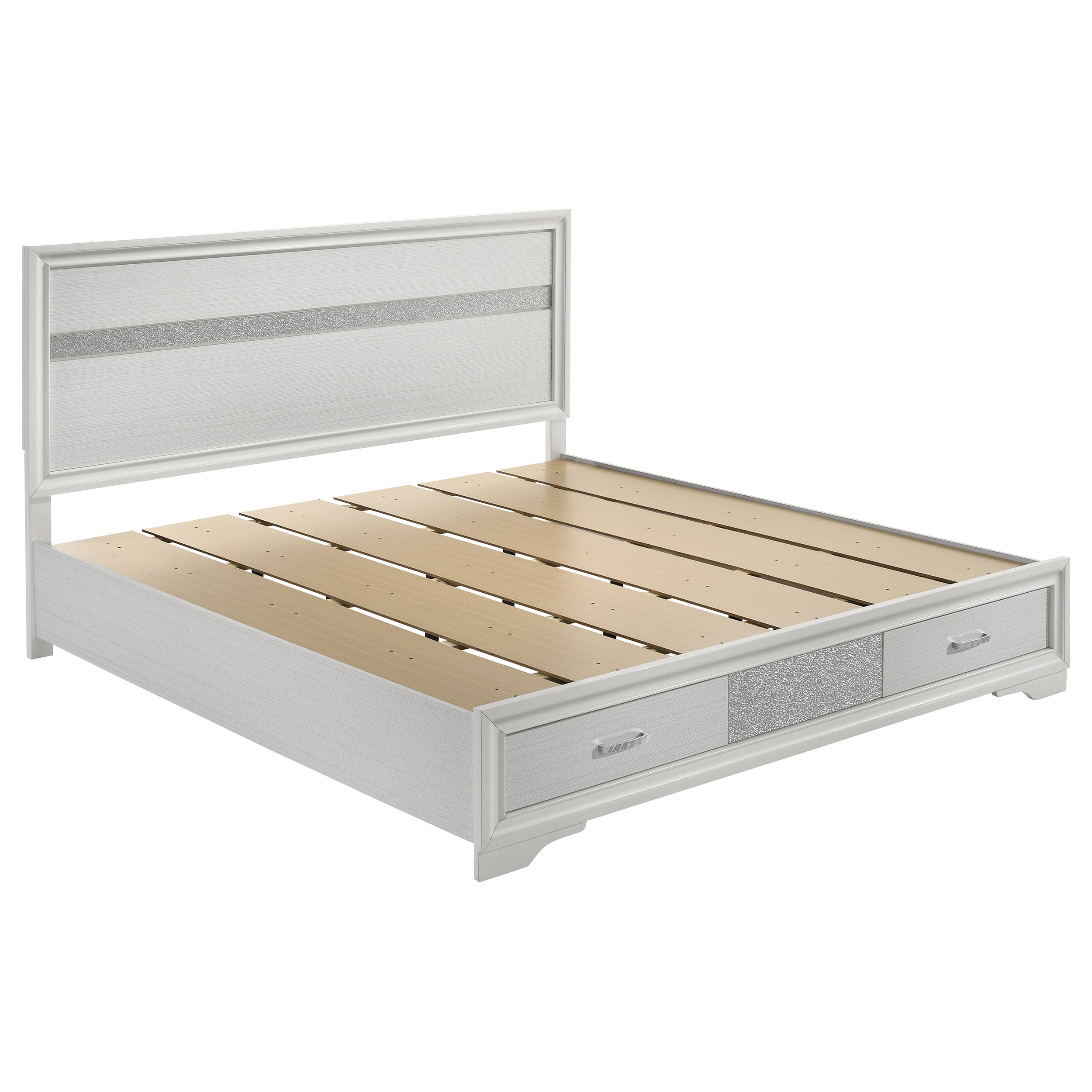 Miranda Wood Panel Storage Bed