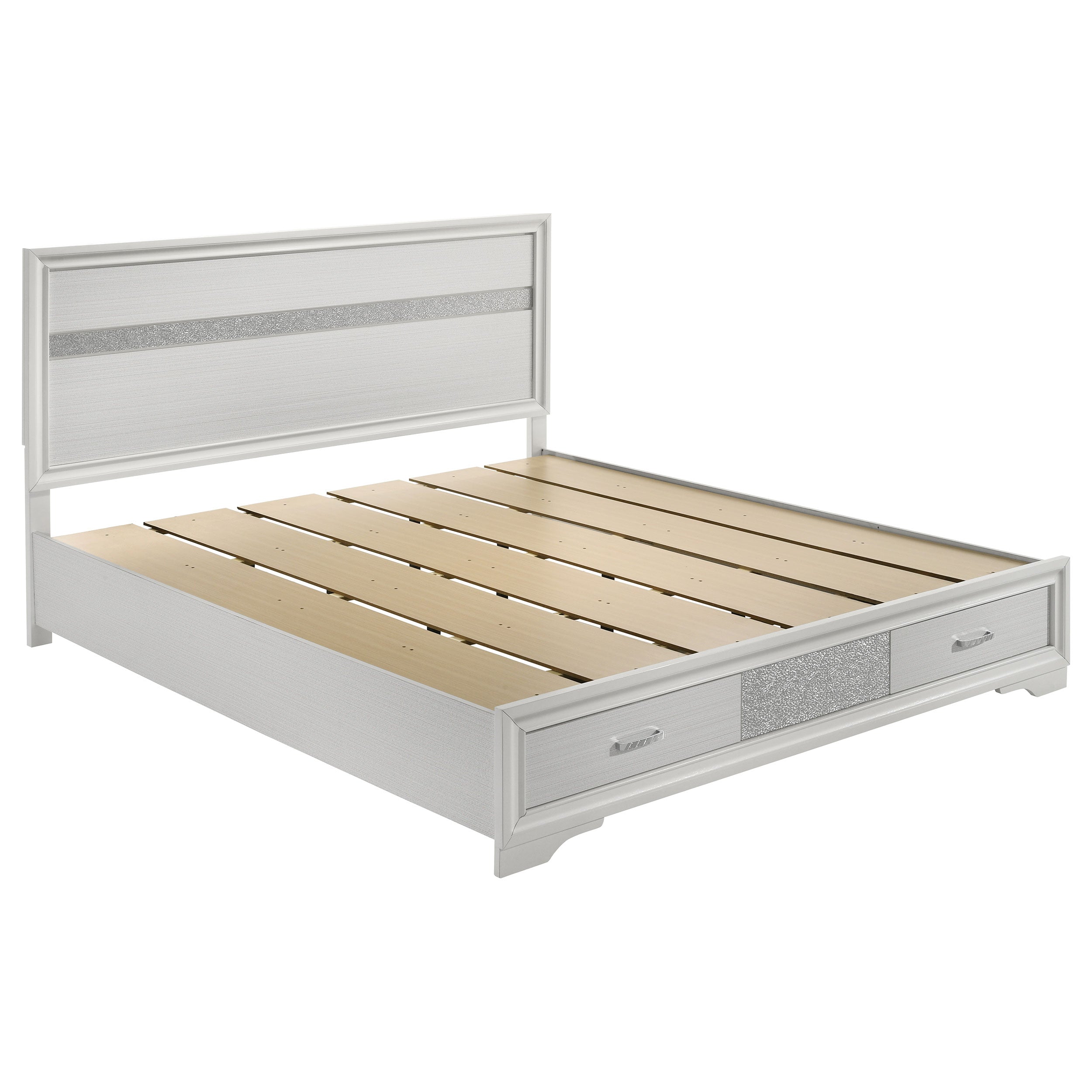 Miranda Wood Panel Storage Bed