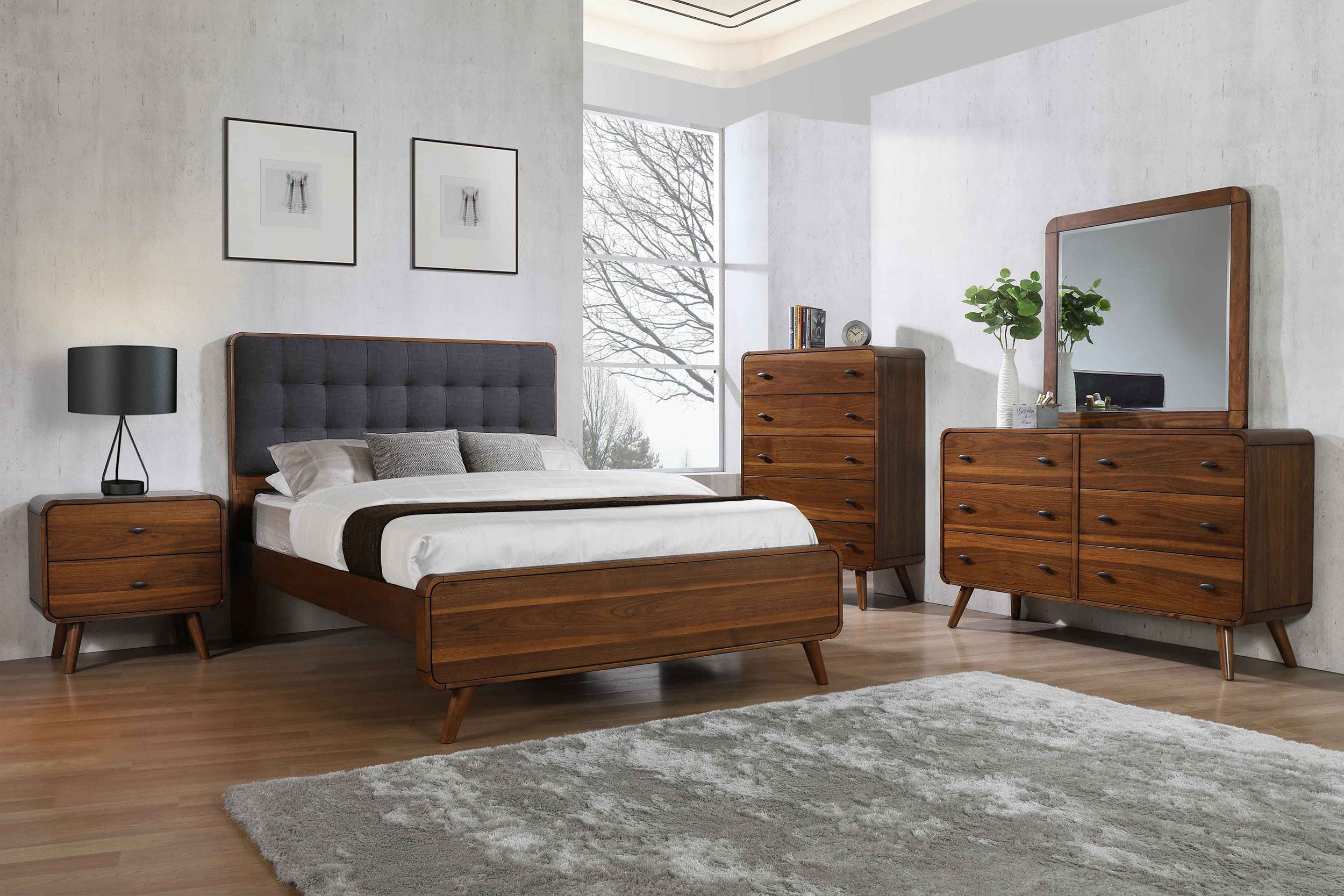 Robyn Wood Panel Bed