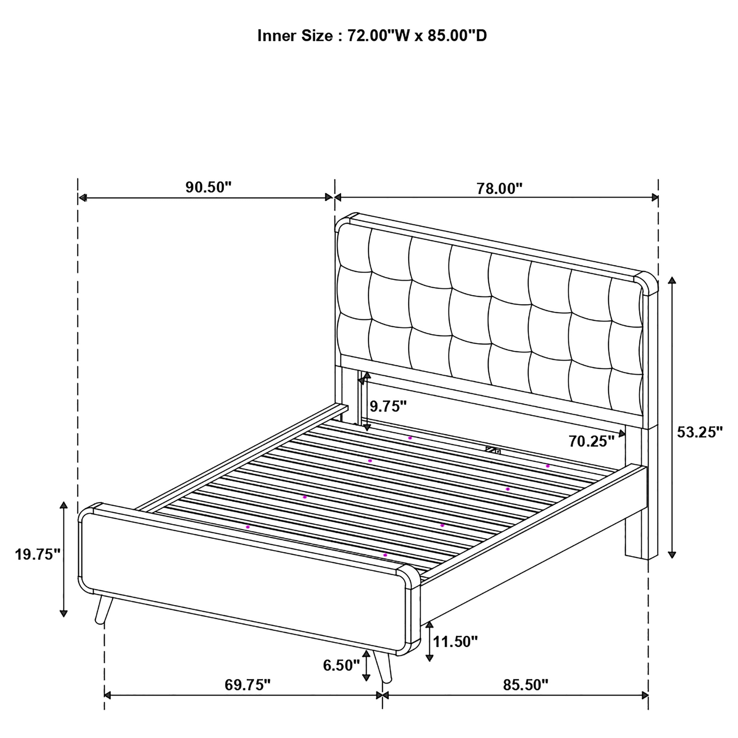Robyn Wood Panel Bed