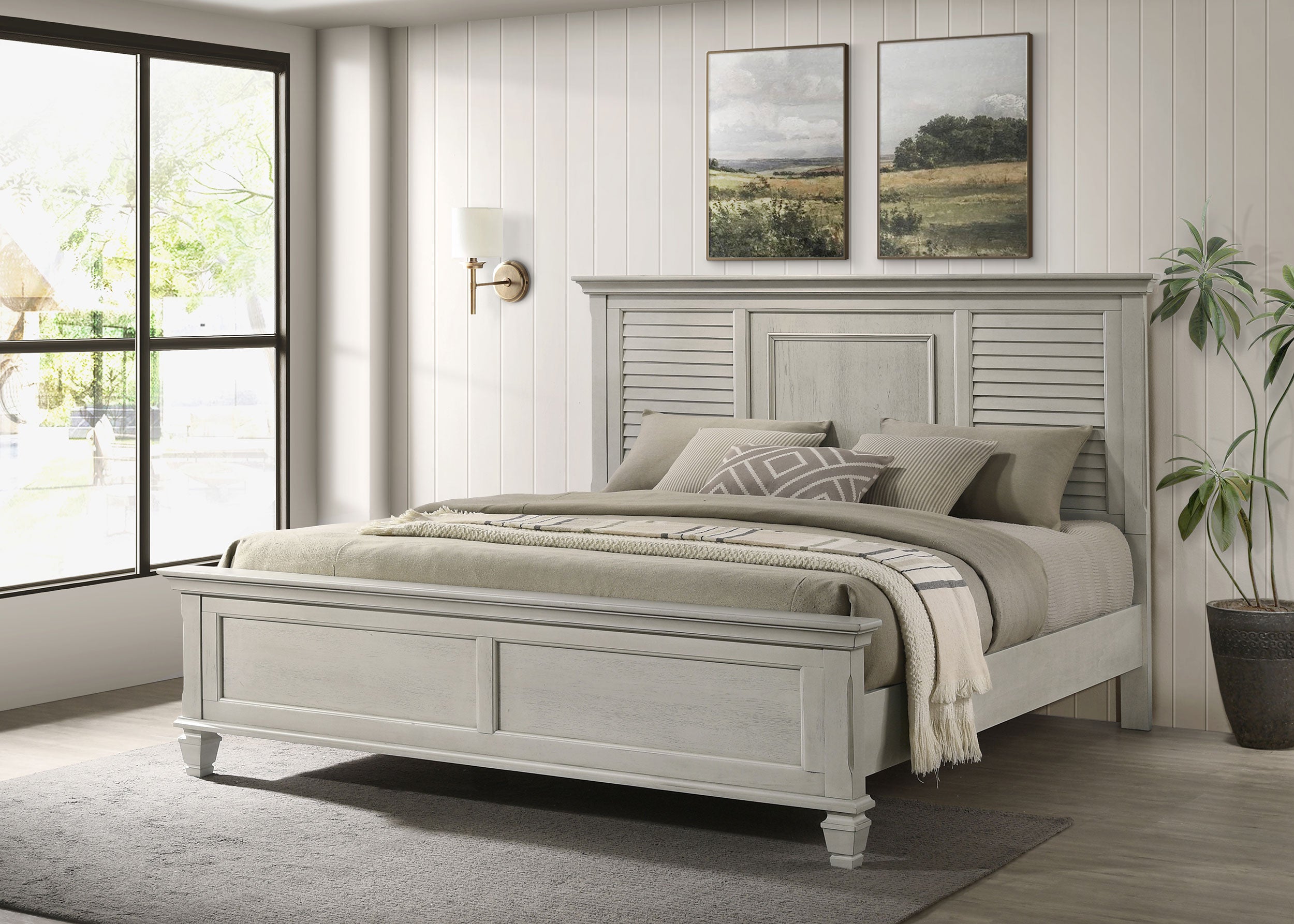 Franco Wood Panel Bed