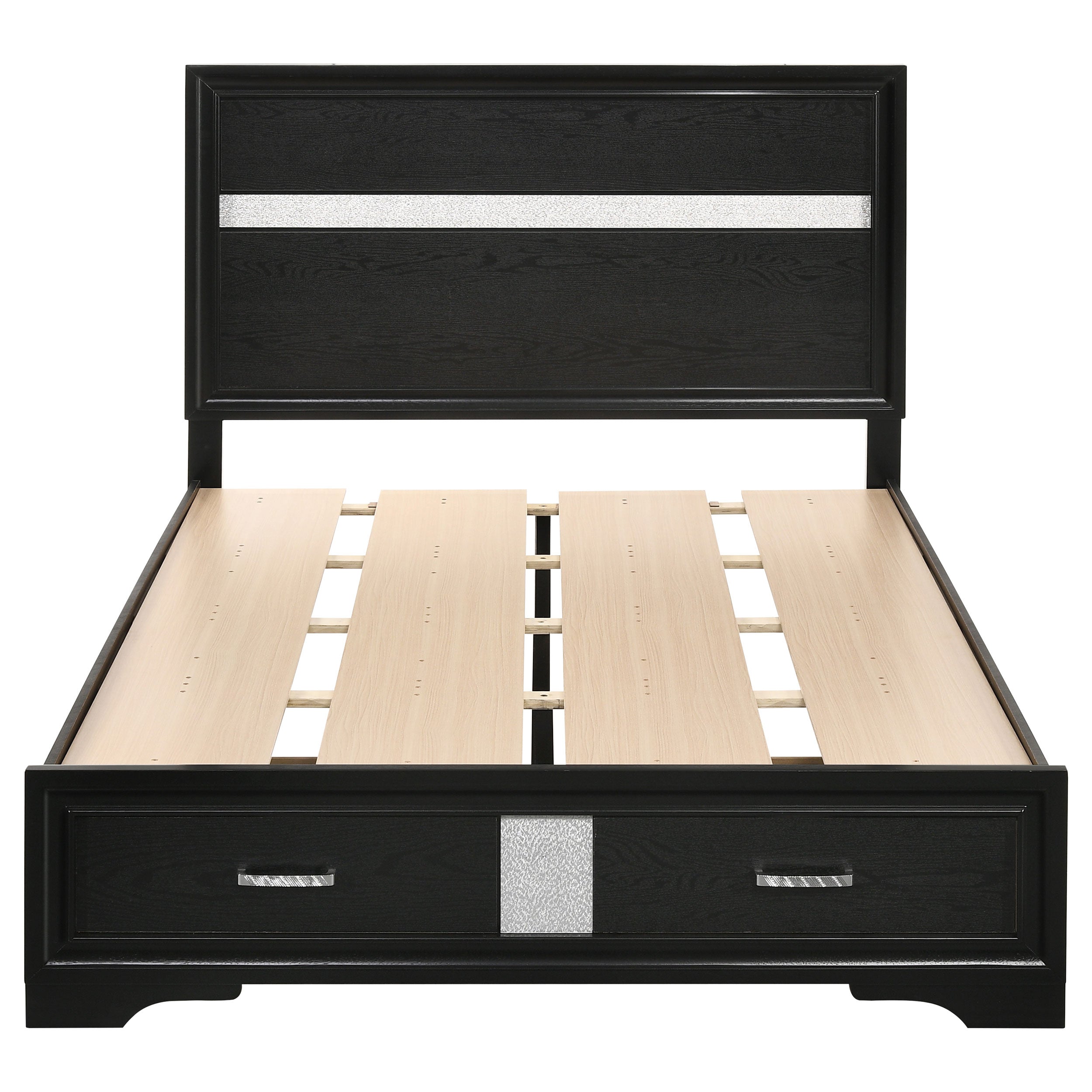 Miranda Wood Panel Storage Bed