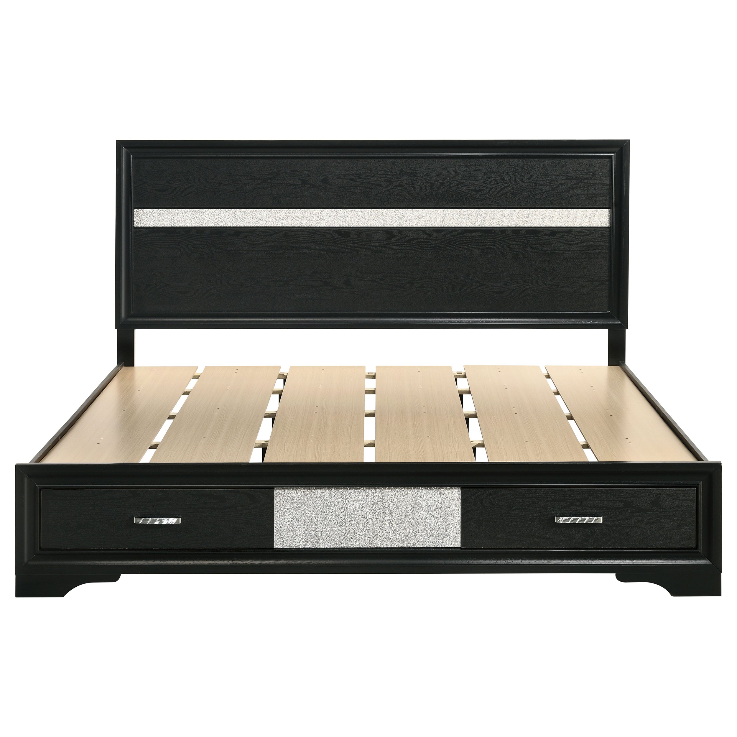 Miranda Wood Panel Storage Bed