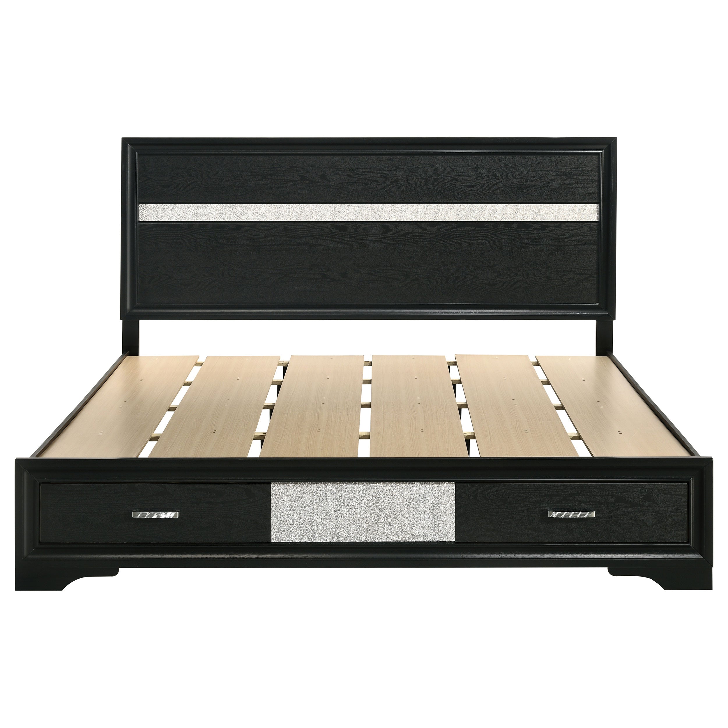 Miranda Wood Panel Storage Bed