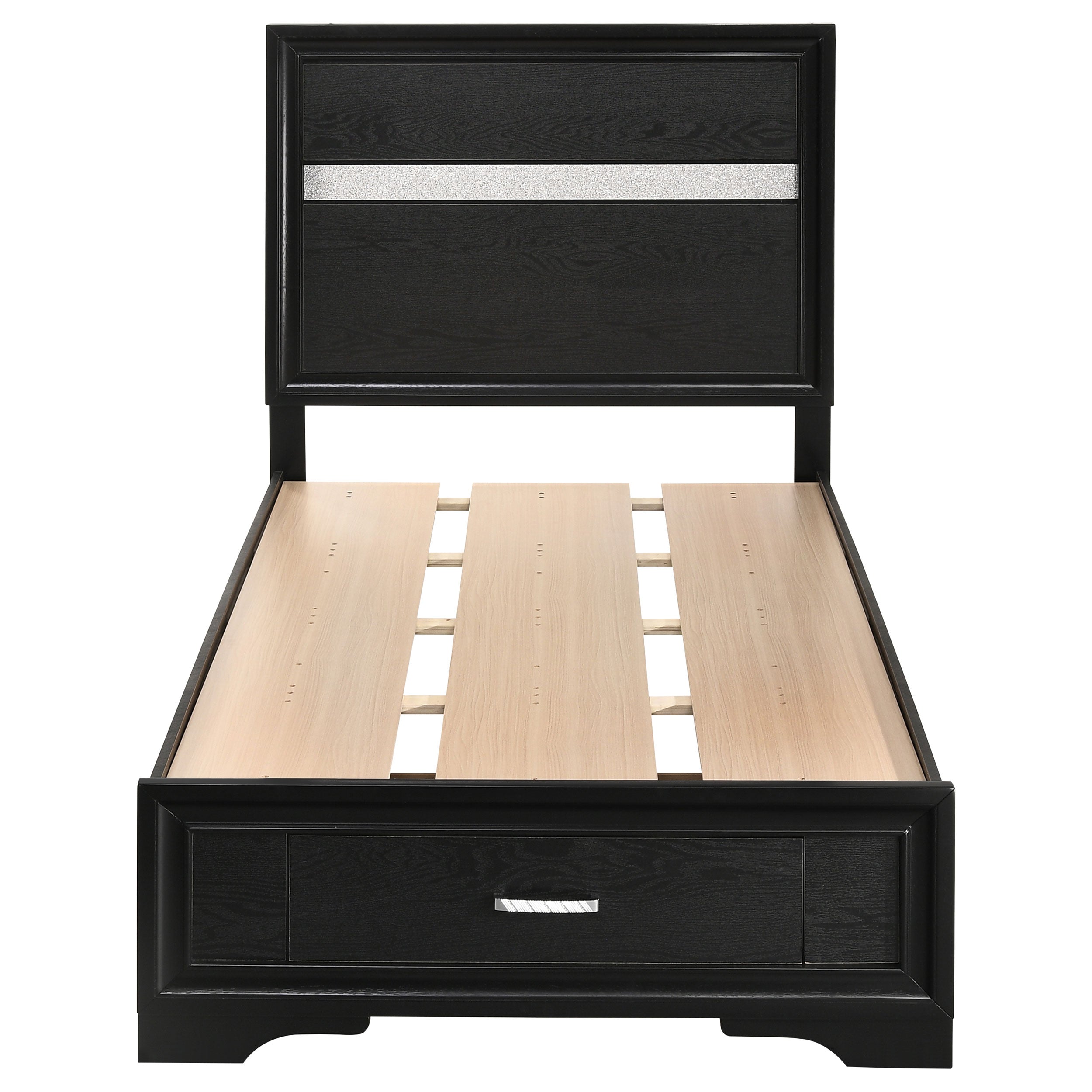 Miranda Wood Panel Storage Bed