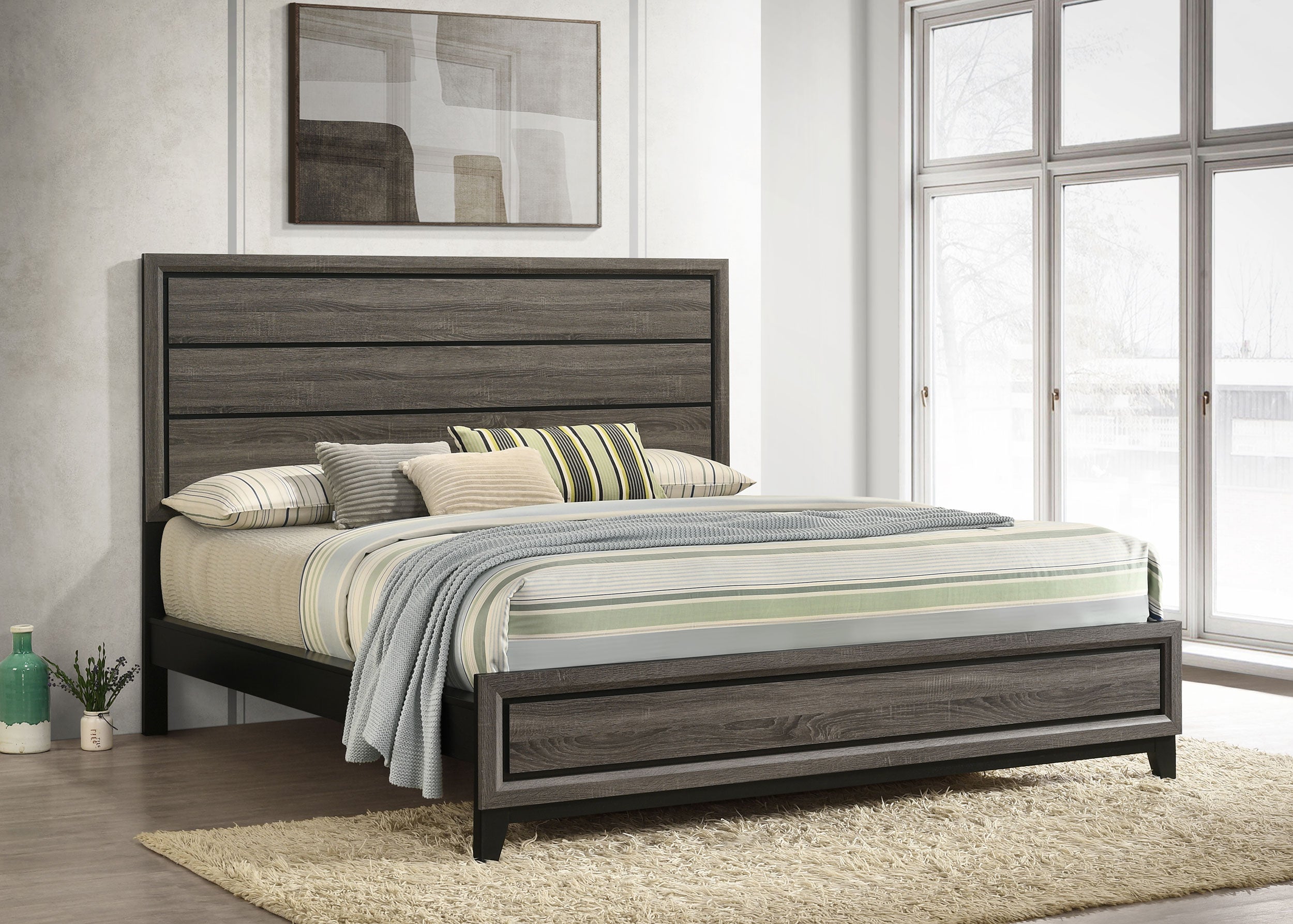 Watson Wood Panel Bed
