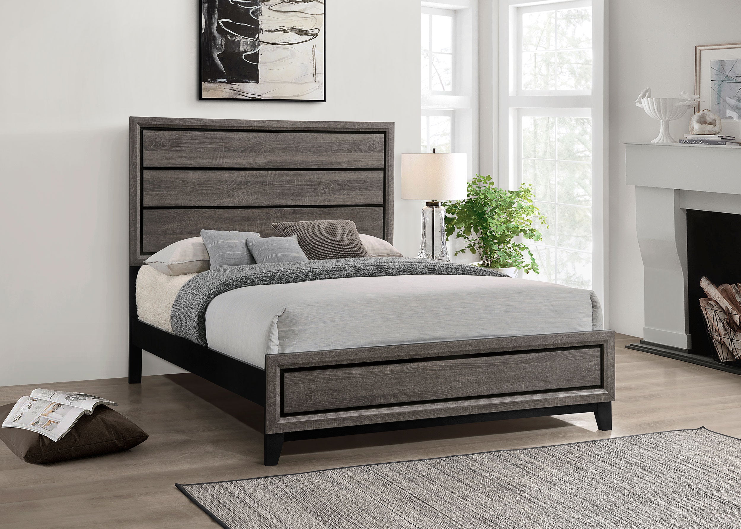 Watson Wood Panel Bed