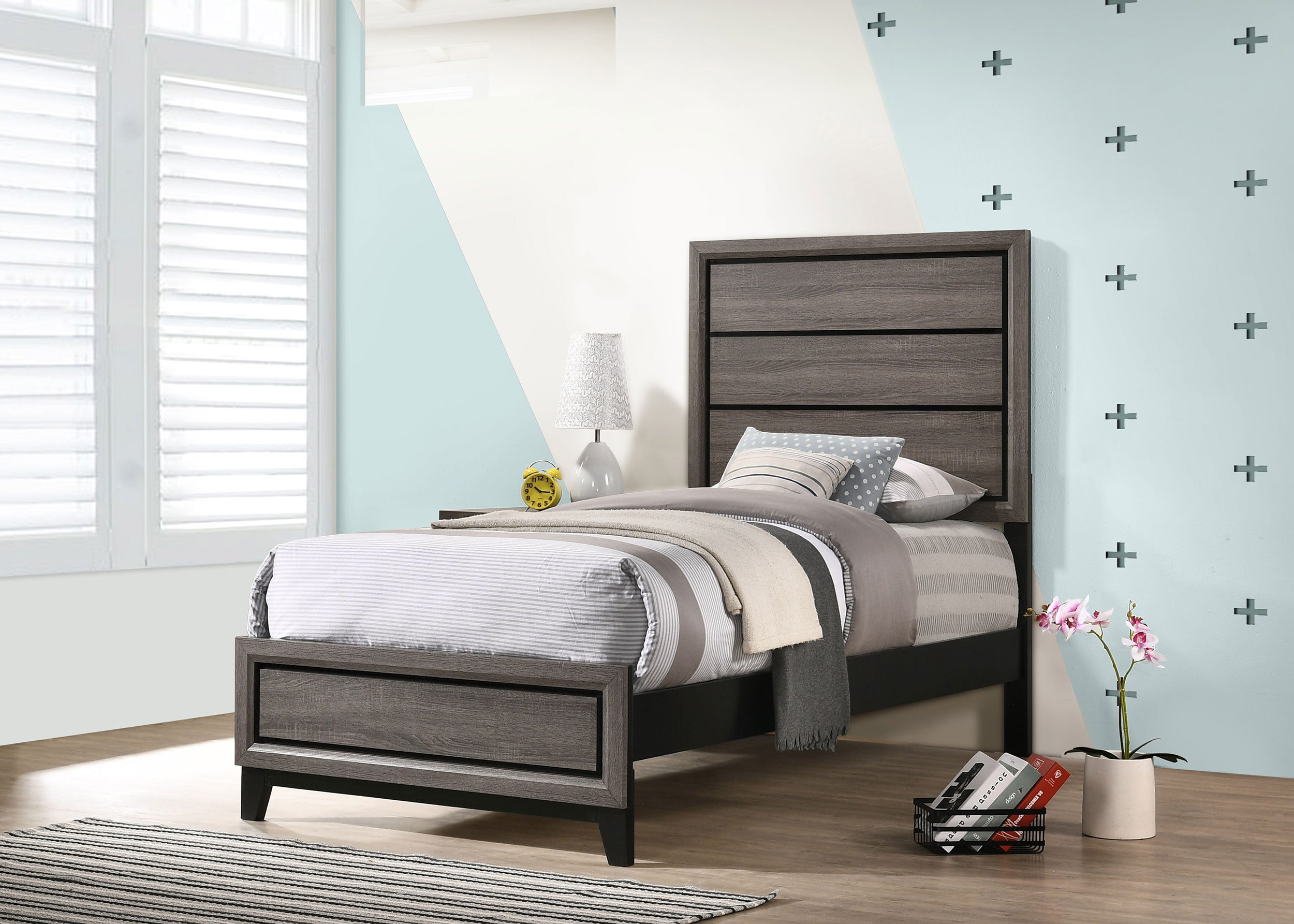 Watson Wood Panel Bed