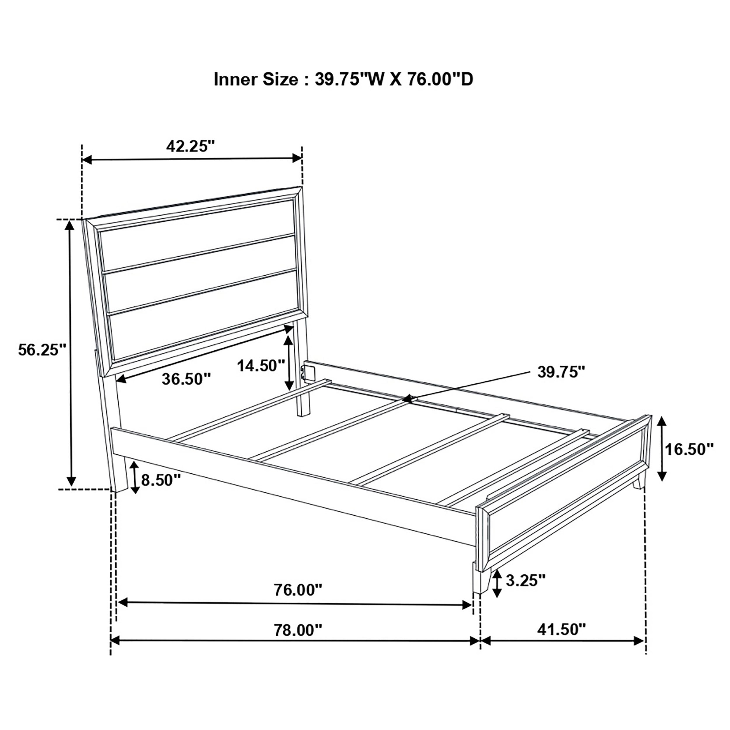 Watson Wood Panel Bed