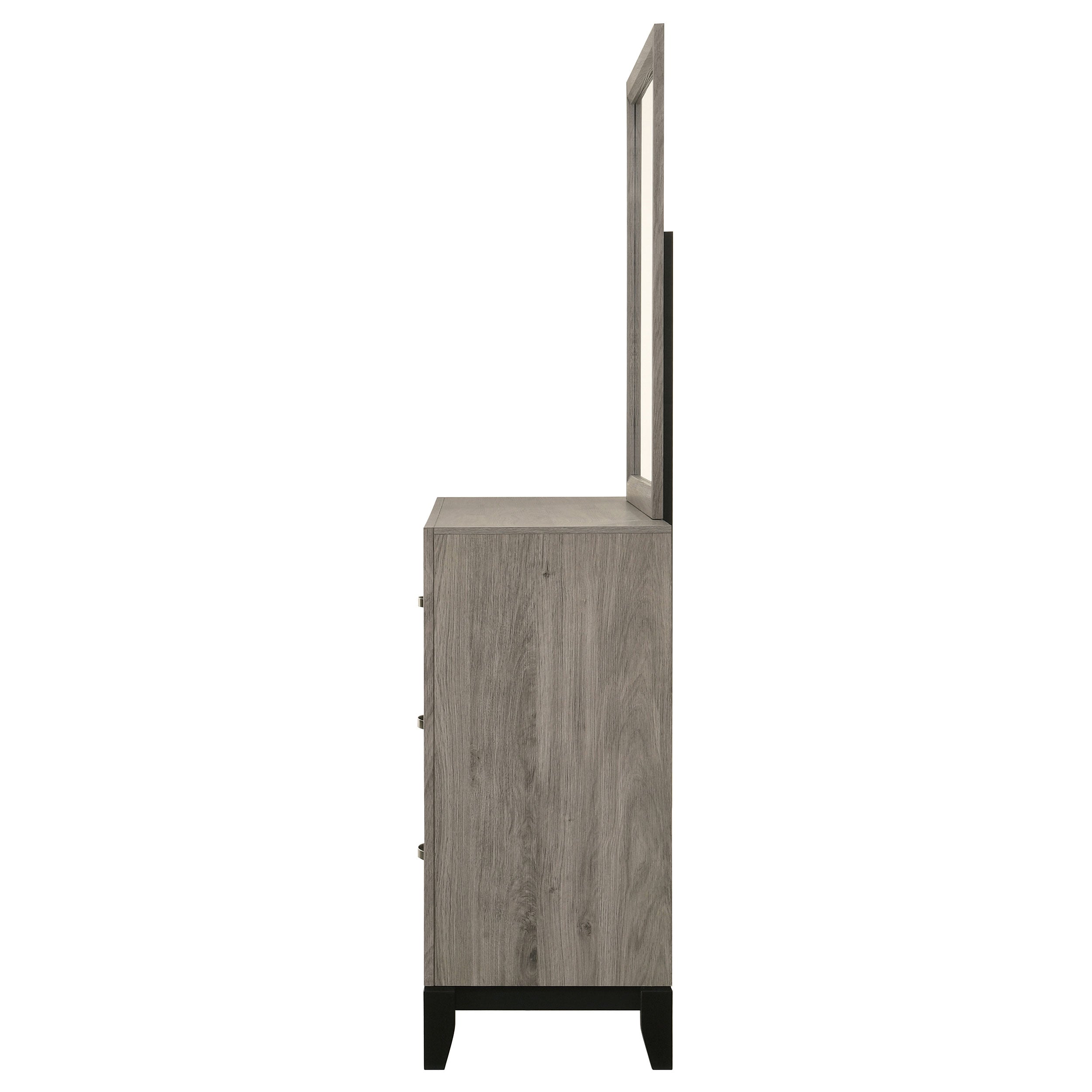Valen 6-drawer Bedroom Dresser and Mirror Light Taupe