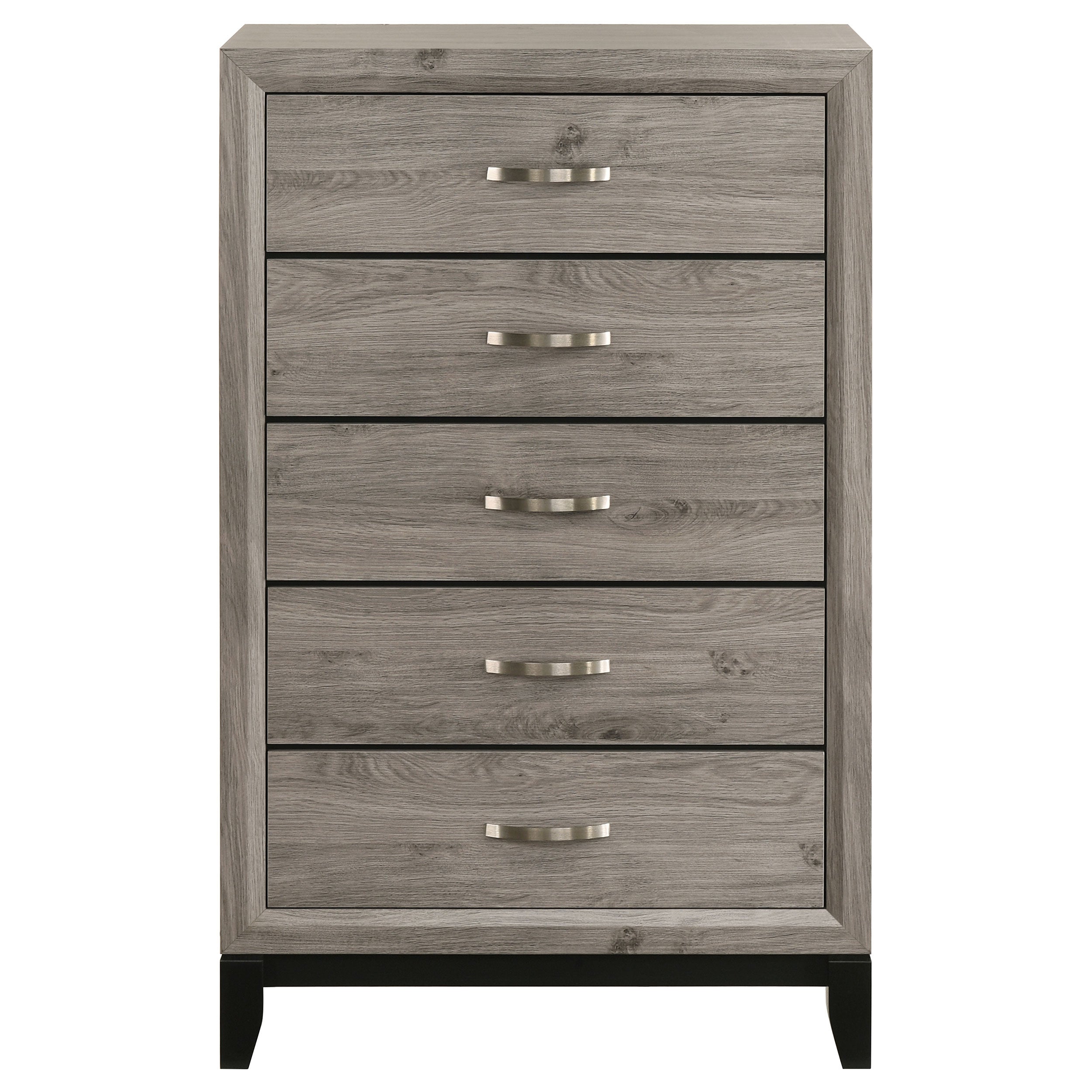 Valen 5-drawer Bedroom Chest of Drawers Light Taupe