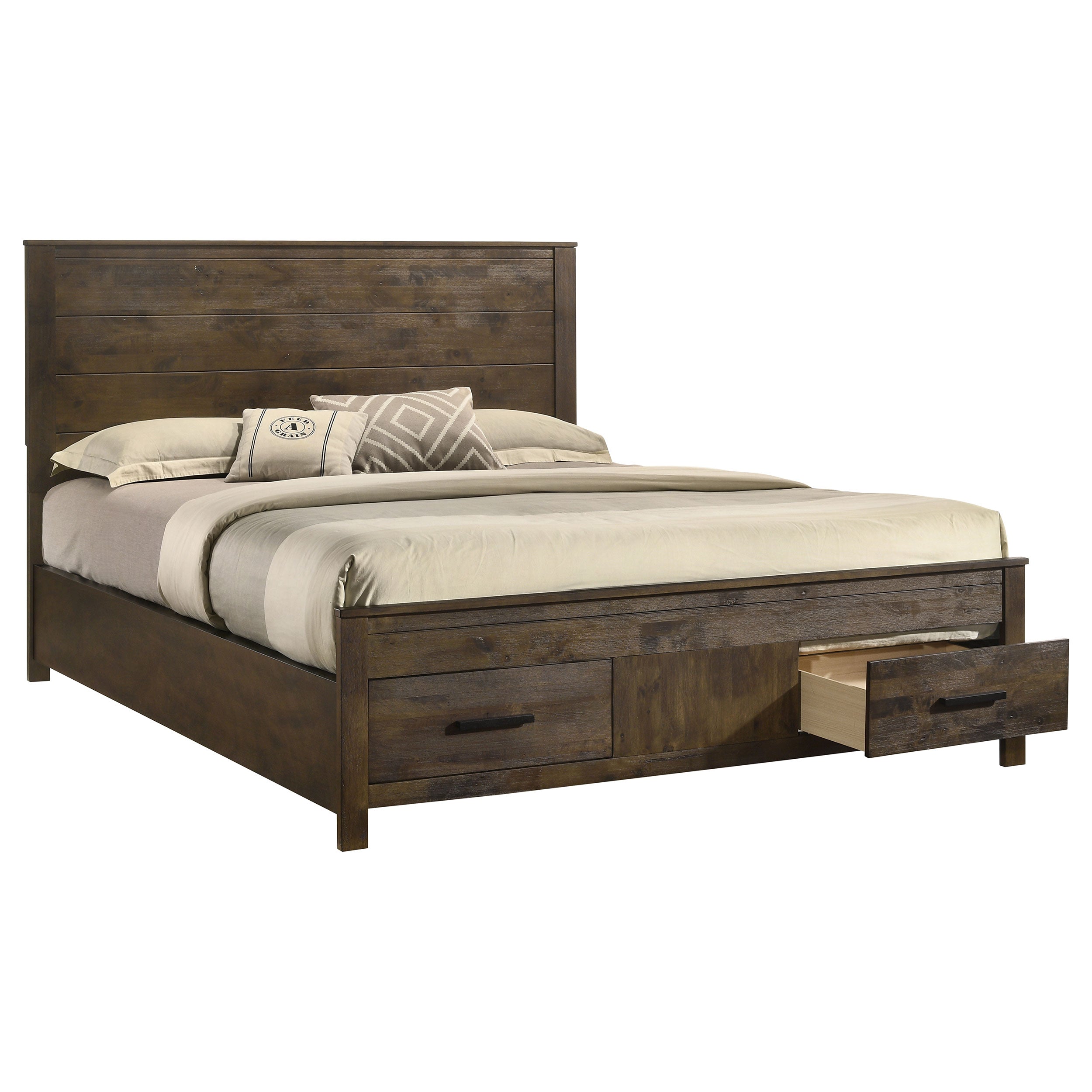 Woodmont Wood Panel Storage Bed