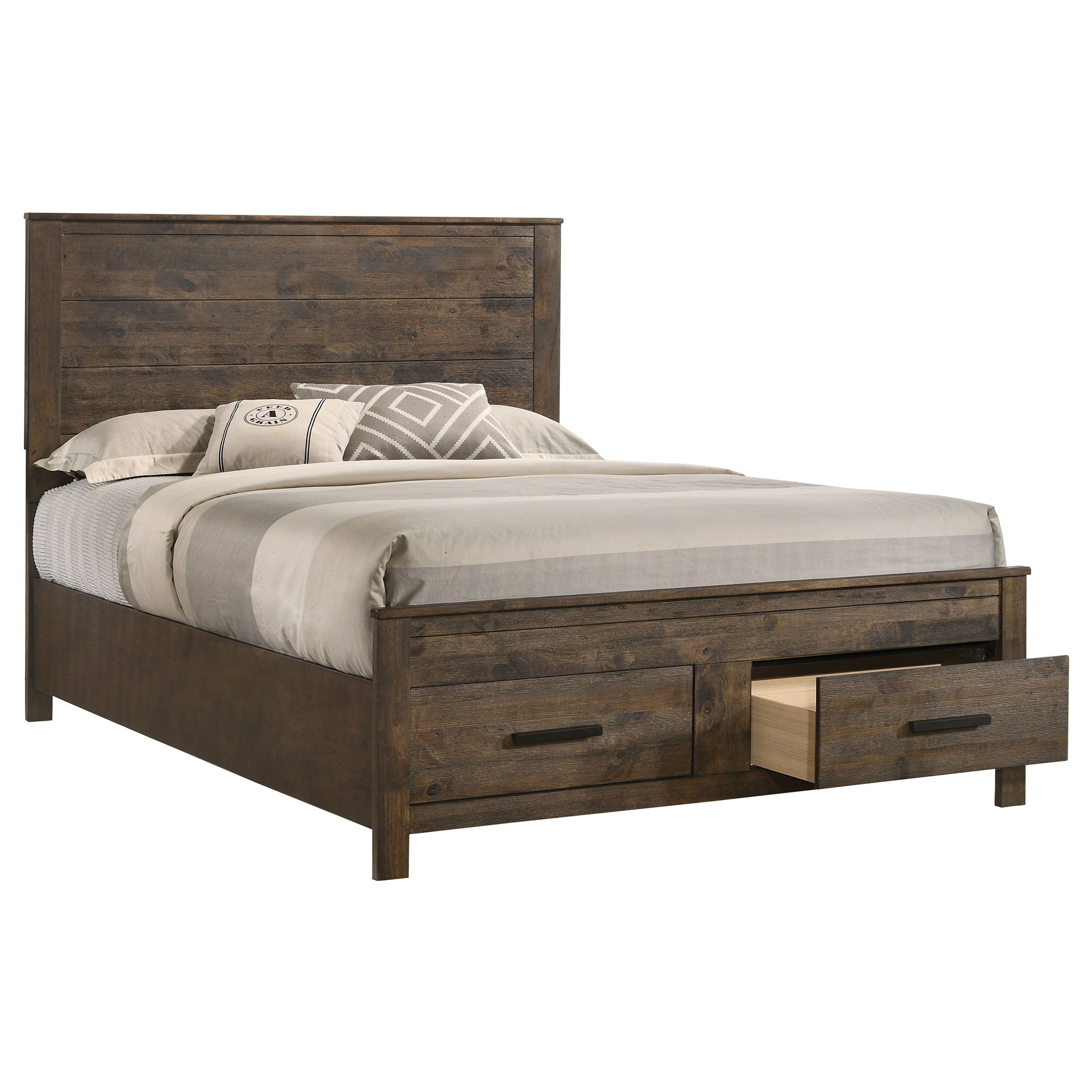 Woodmont Wood Panel Storage Bed