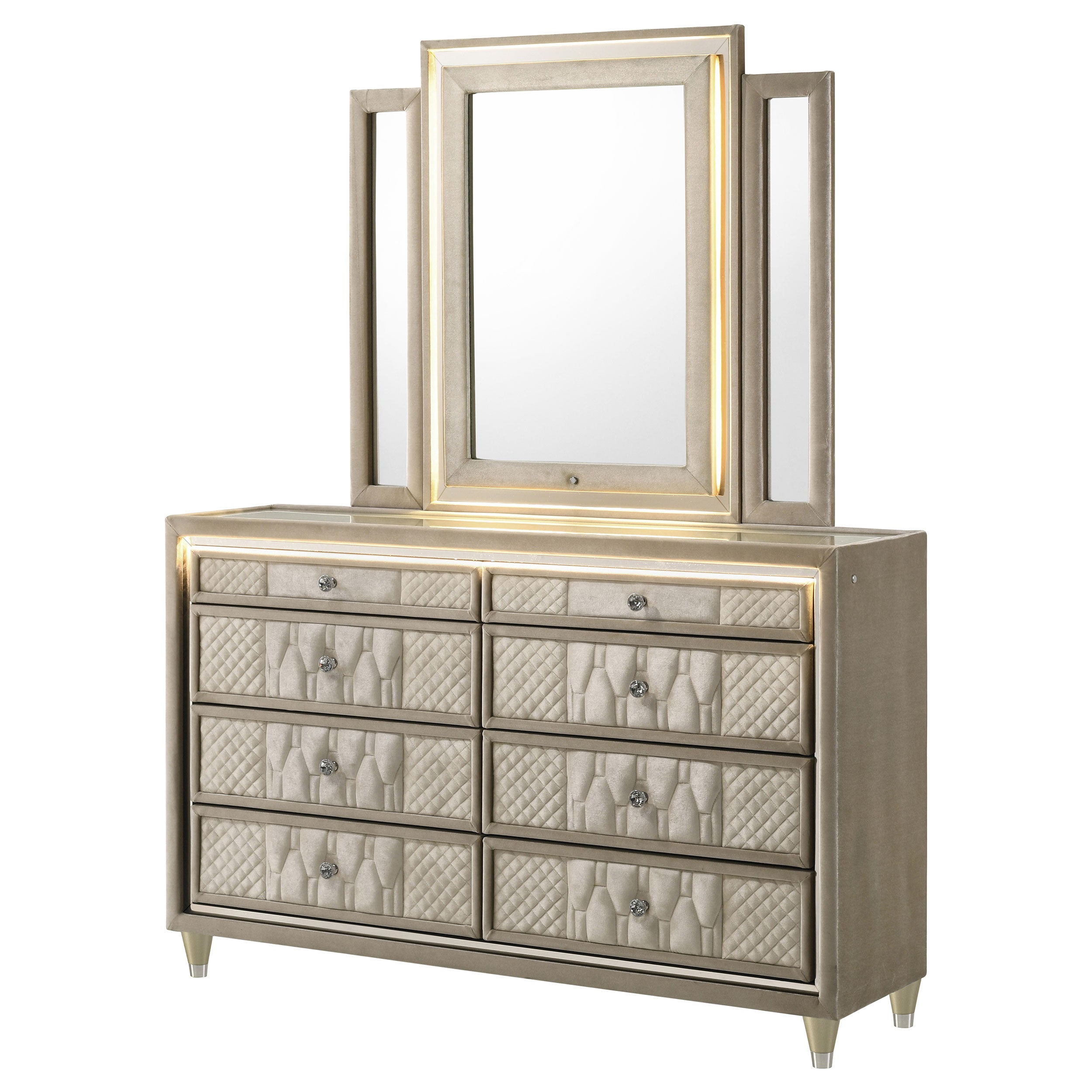 Lorient LED Dresser with Mirror