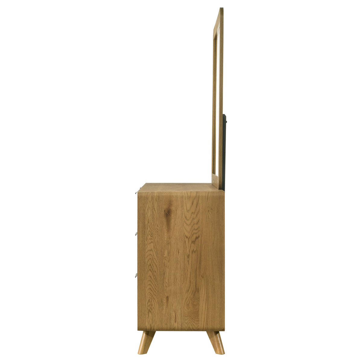 Bennett 6-drawer Dresser with Mirror Light Oak