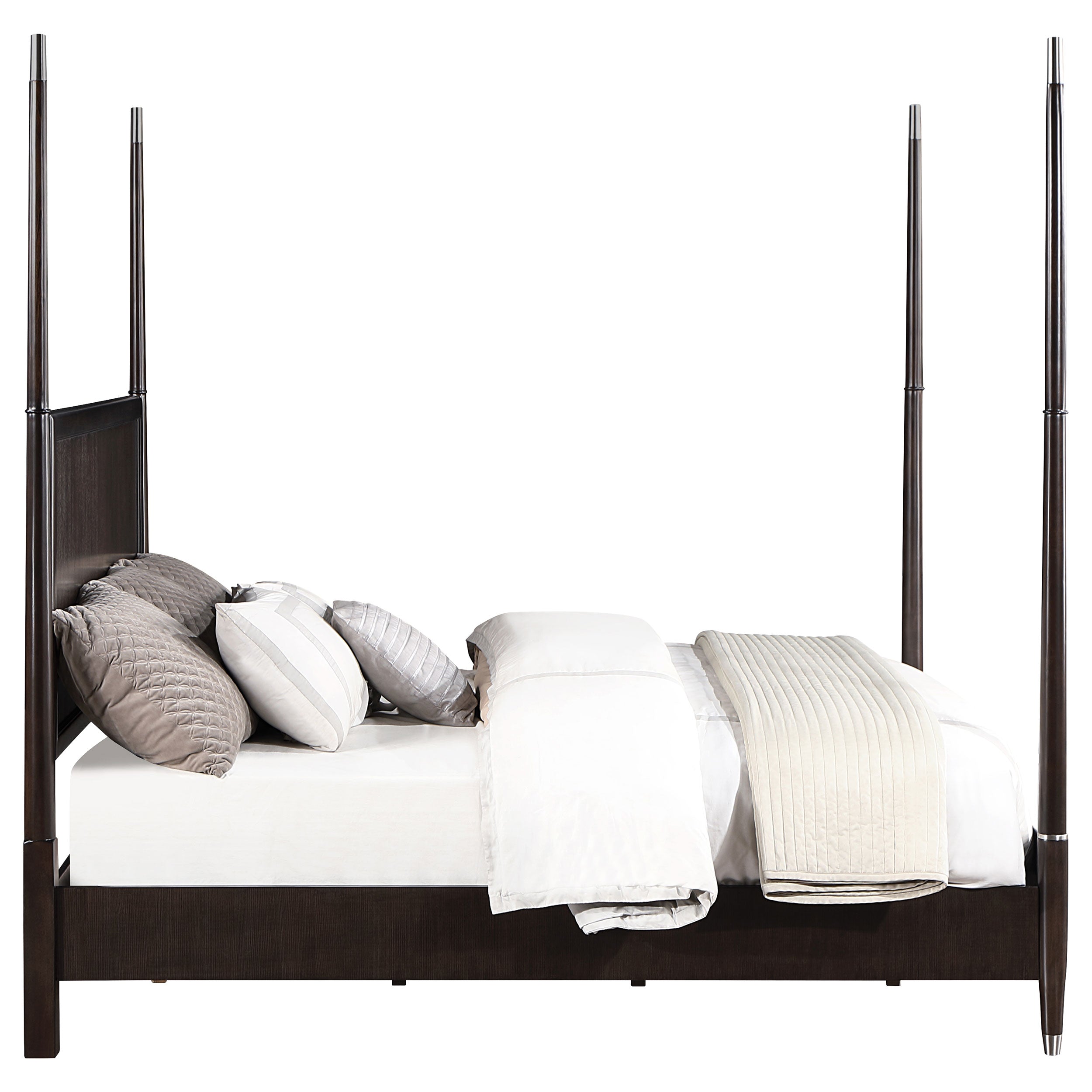 Emberlyn Wood Four-Poster Bed