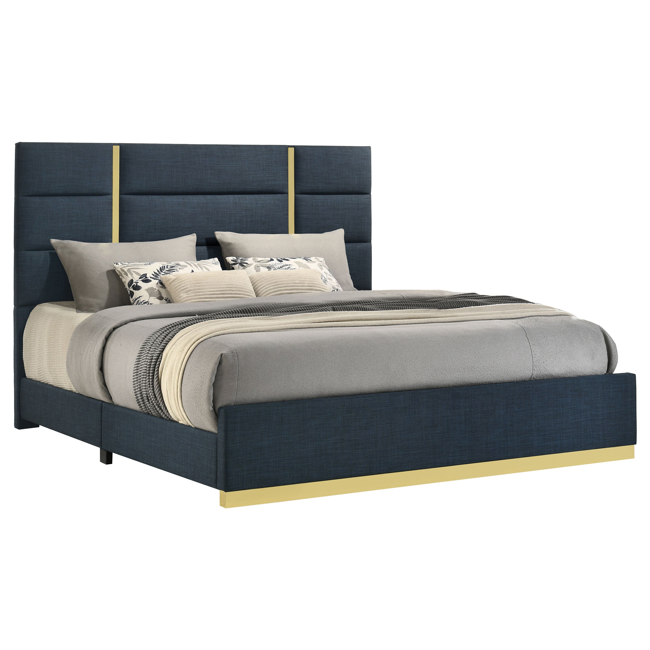 Ines Upholstered Panel Bed