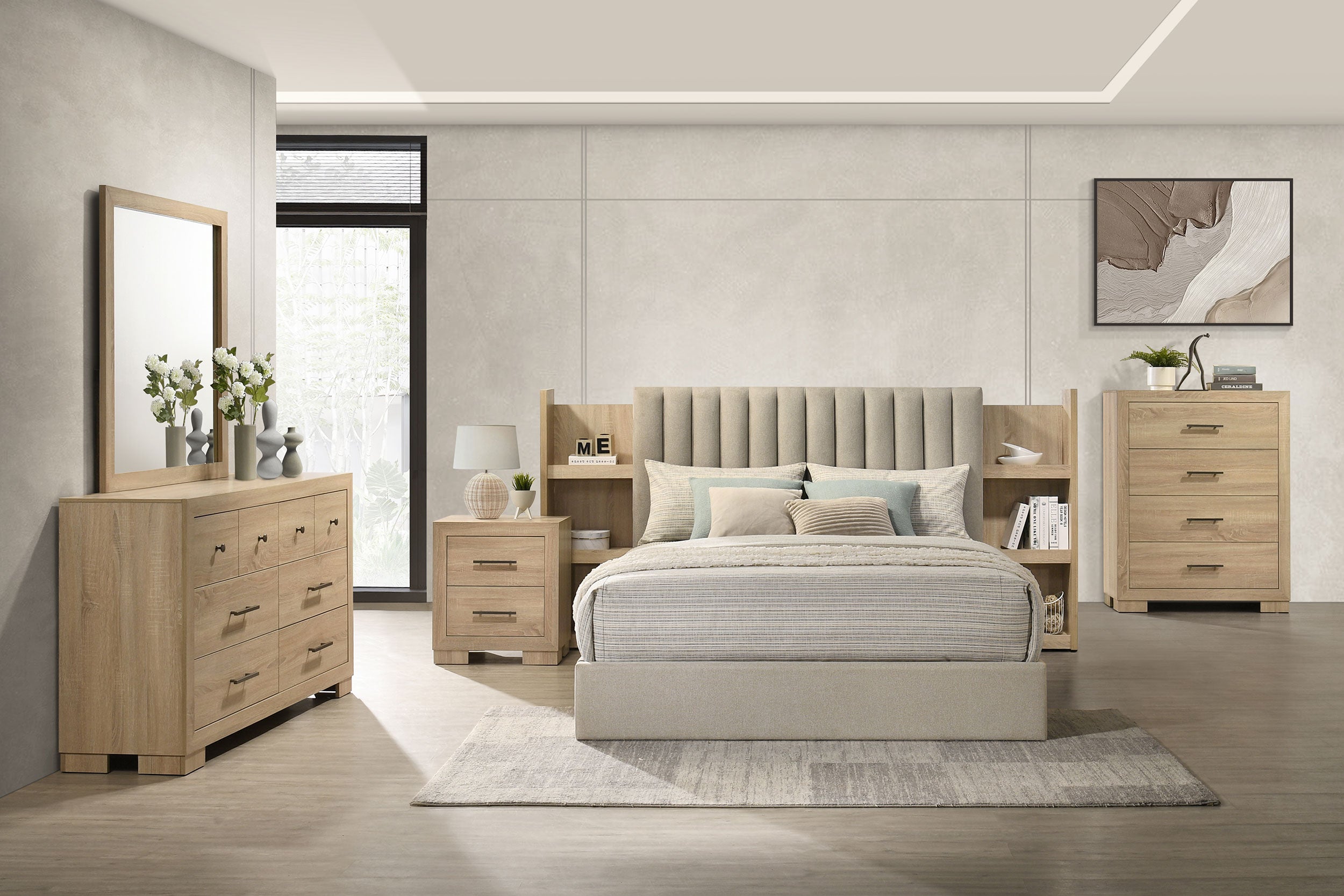 Arielle Nightstand with Casters