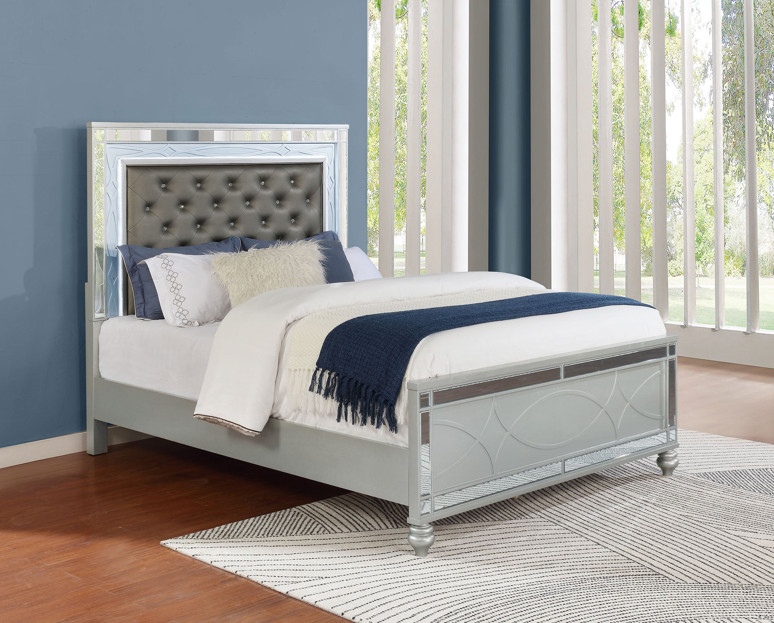 Gunnison Wood LED Panel Bed