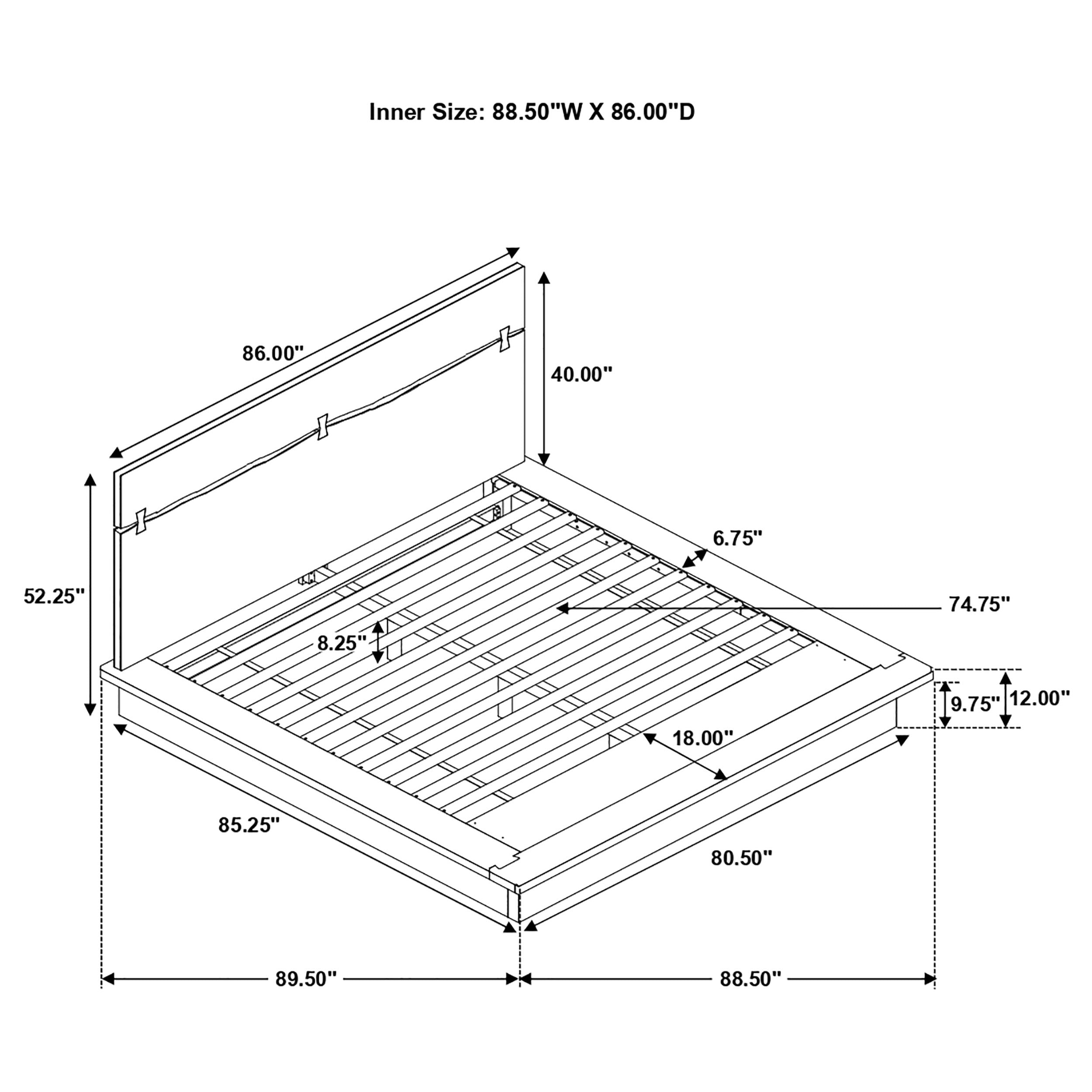 Winslow Wood Panel Bed