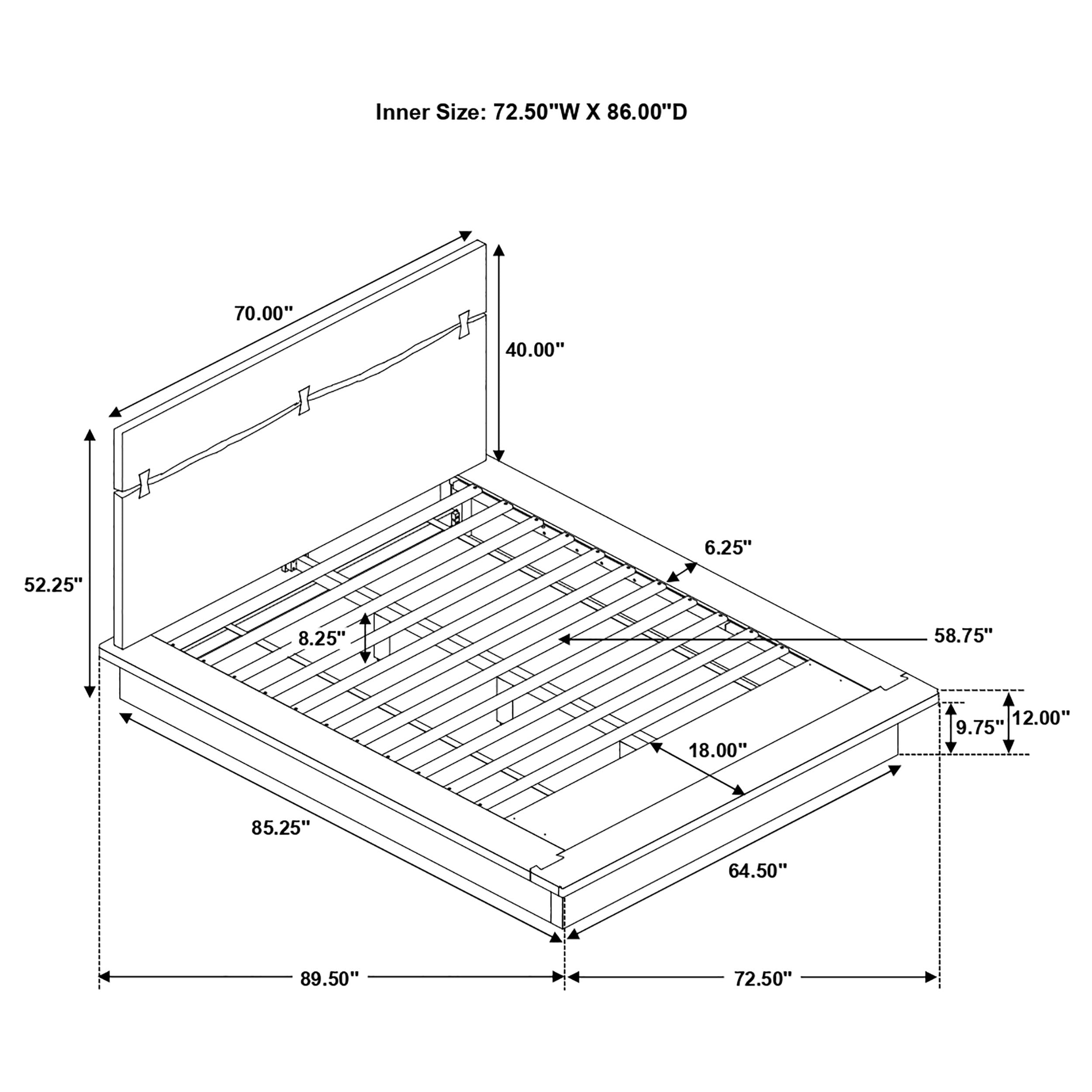 Winslow Wood Panel Bed